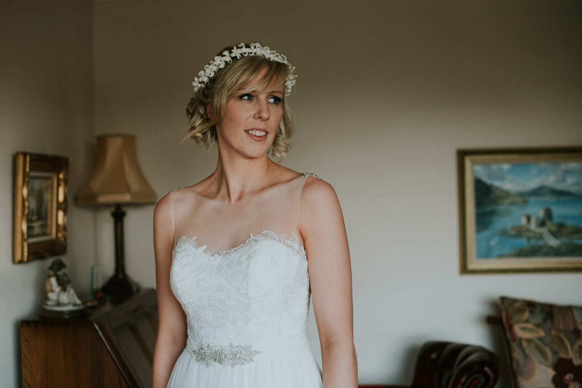 winter wedding Killearn Village Hall photographer
