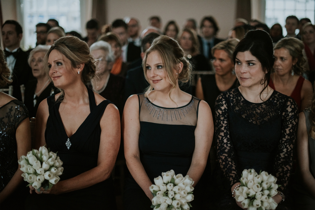 winter wedding Killearn Village Hall photographer