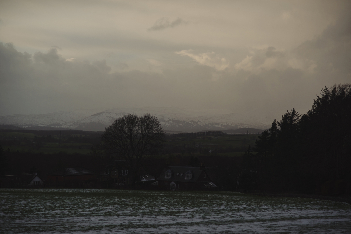 winter wedding Killearn Village Hall photographer