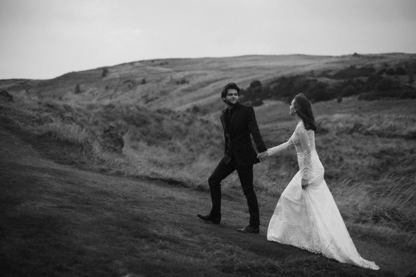Scottish highlands wedding shoot
