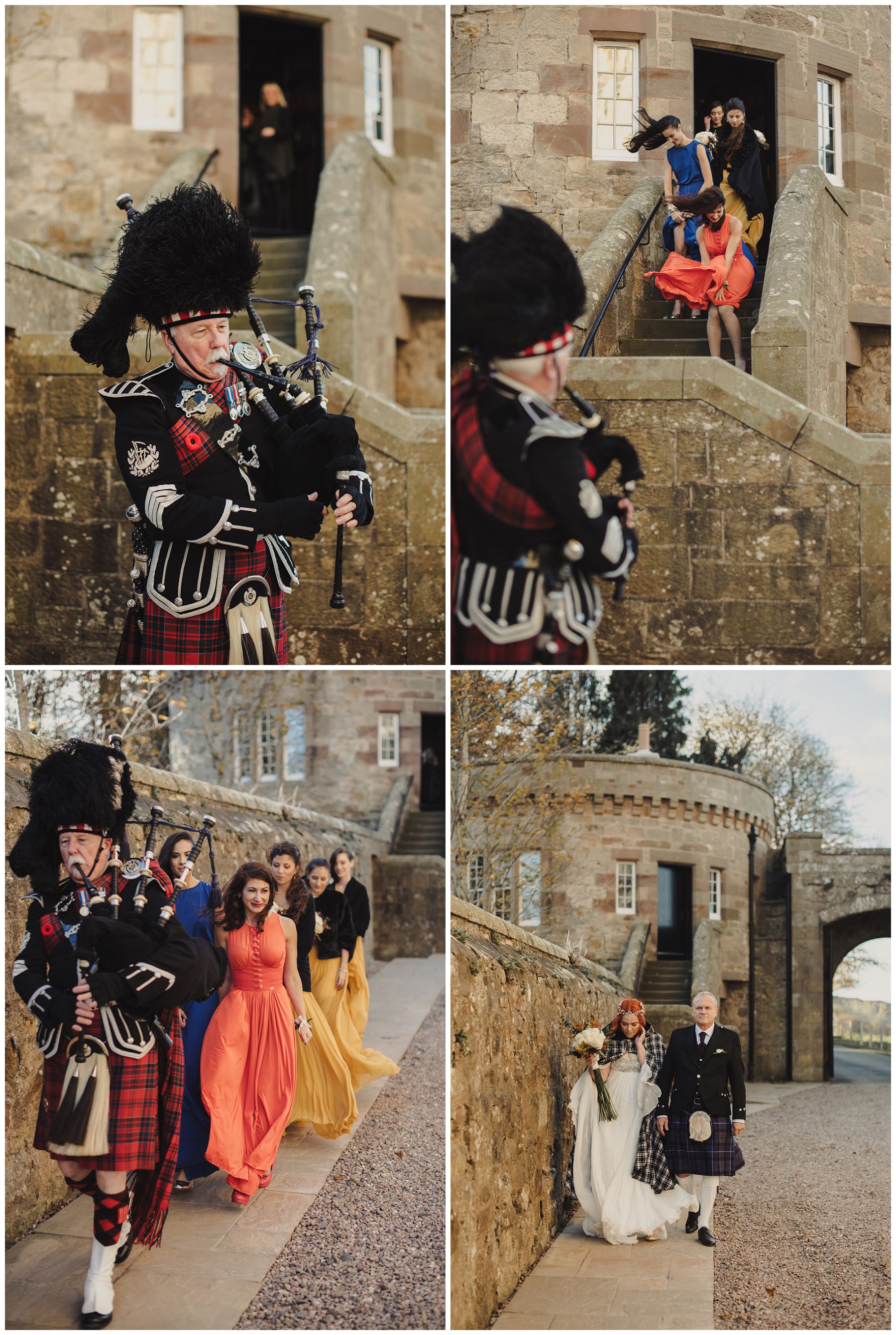 piper with bride