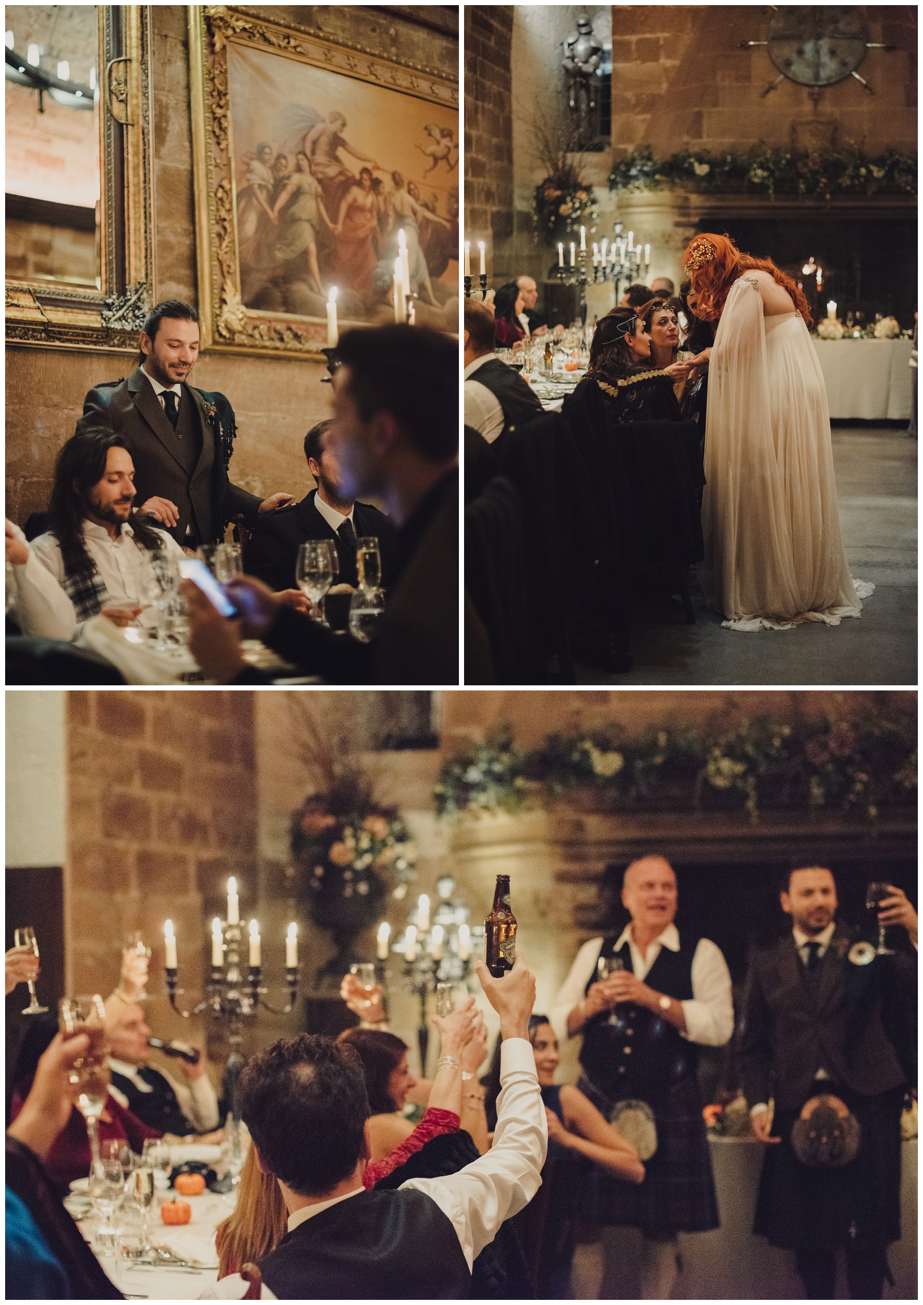 bride wearing jenny packham dress