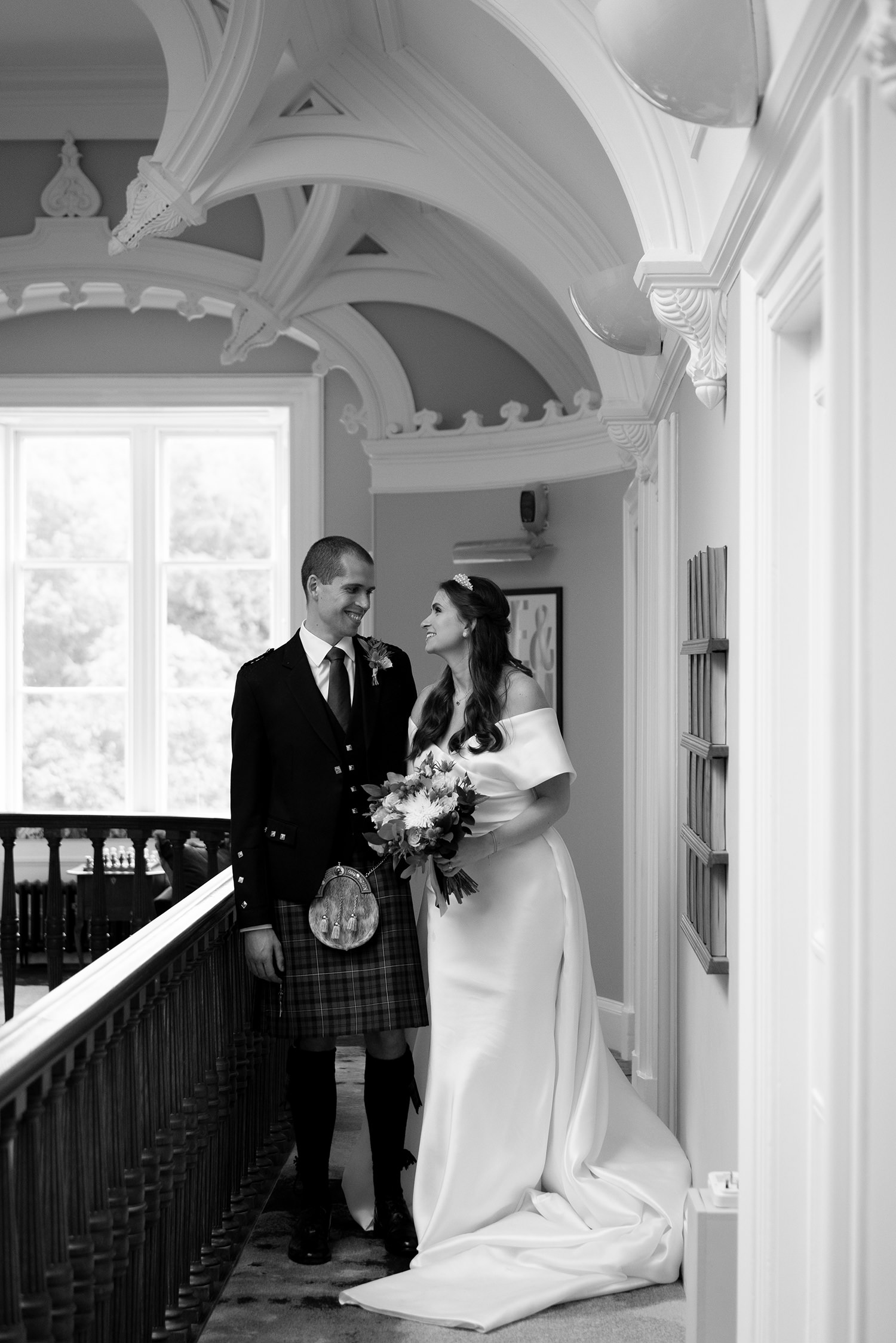 Netherbyres House wedding in Scotland in September.