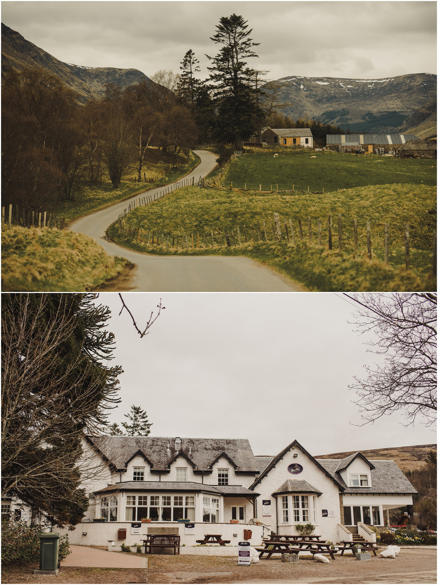 glen clova hotel wedding photo