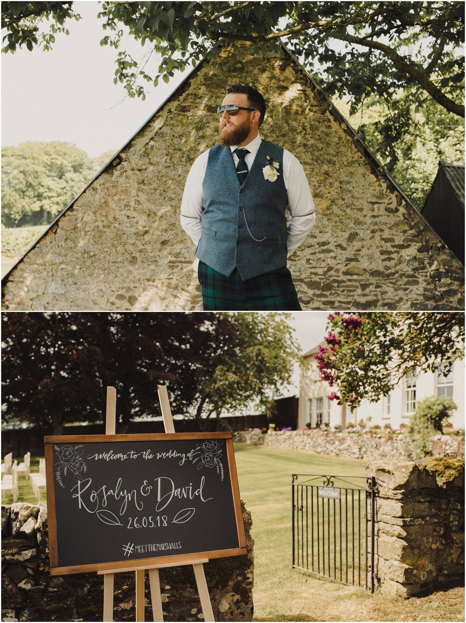 farm home wedding scottish borders