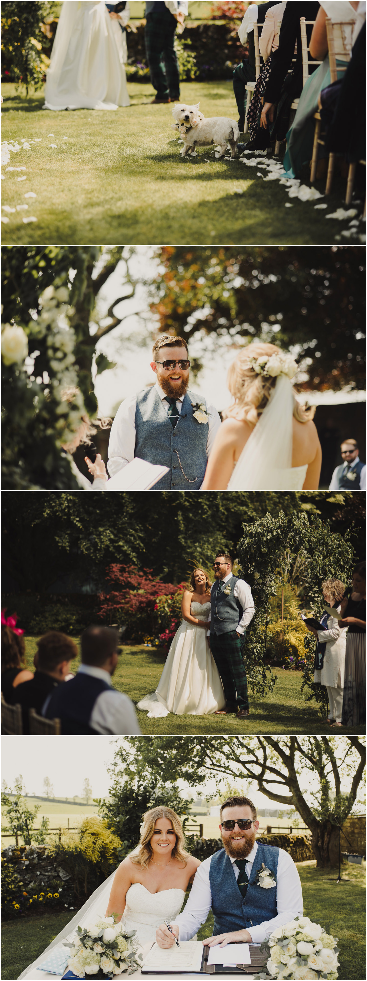 outdoor humanist wedding scottish borders