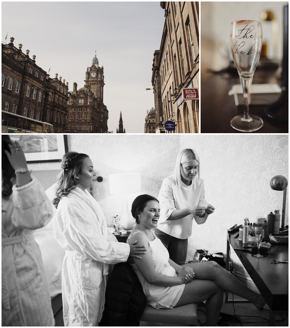city wedding in edinburgh