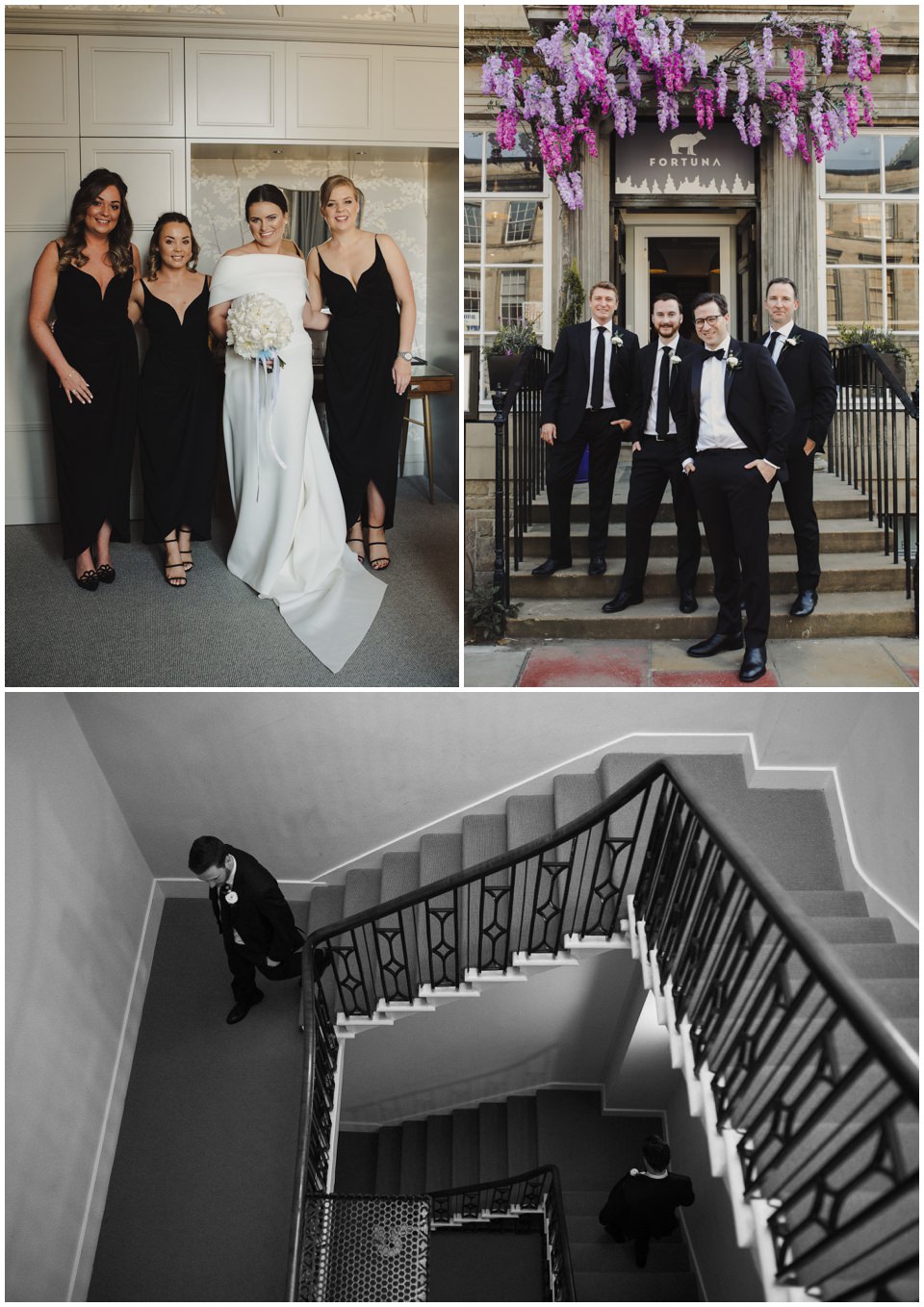 relaxed wedding photos edinburgh photographer