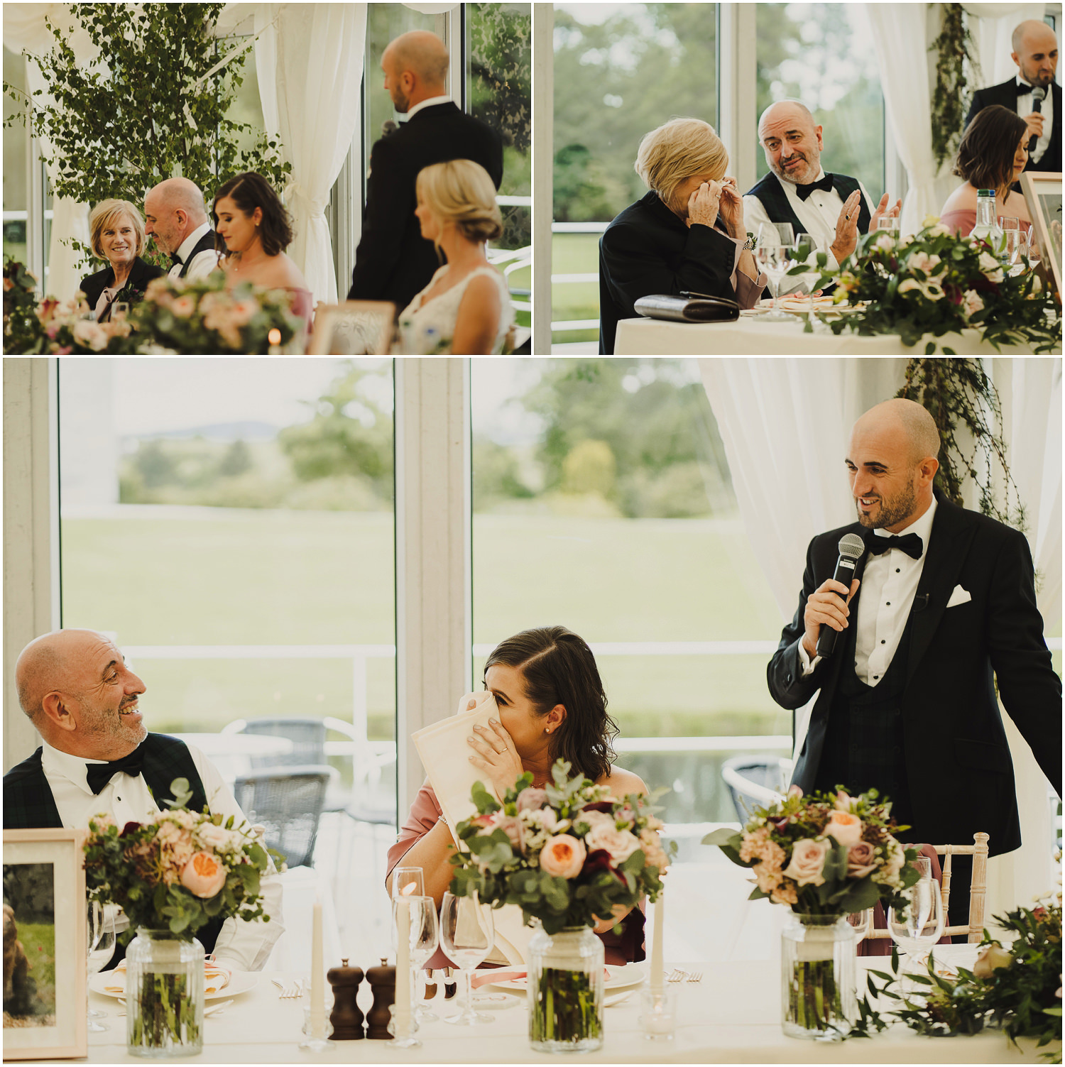 groom's emotional wedding speech
