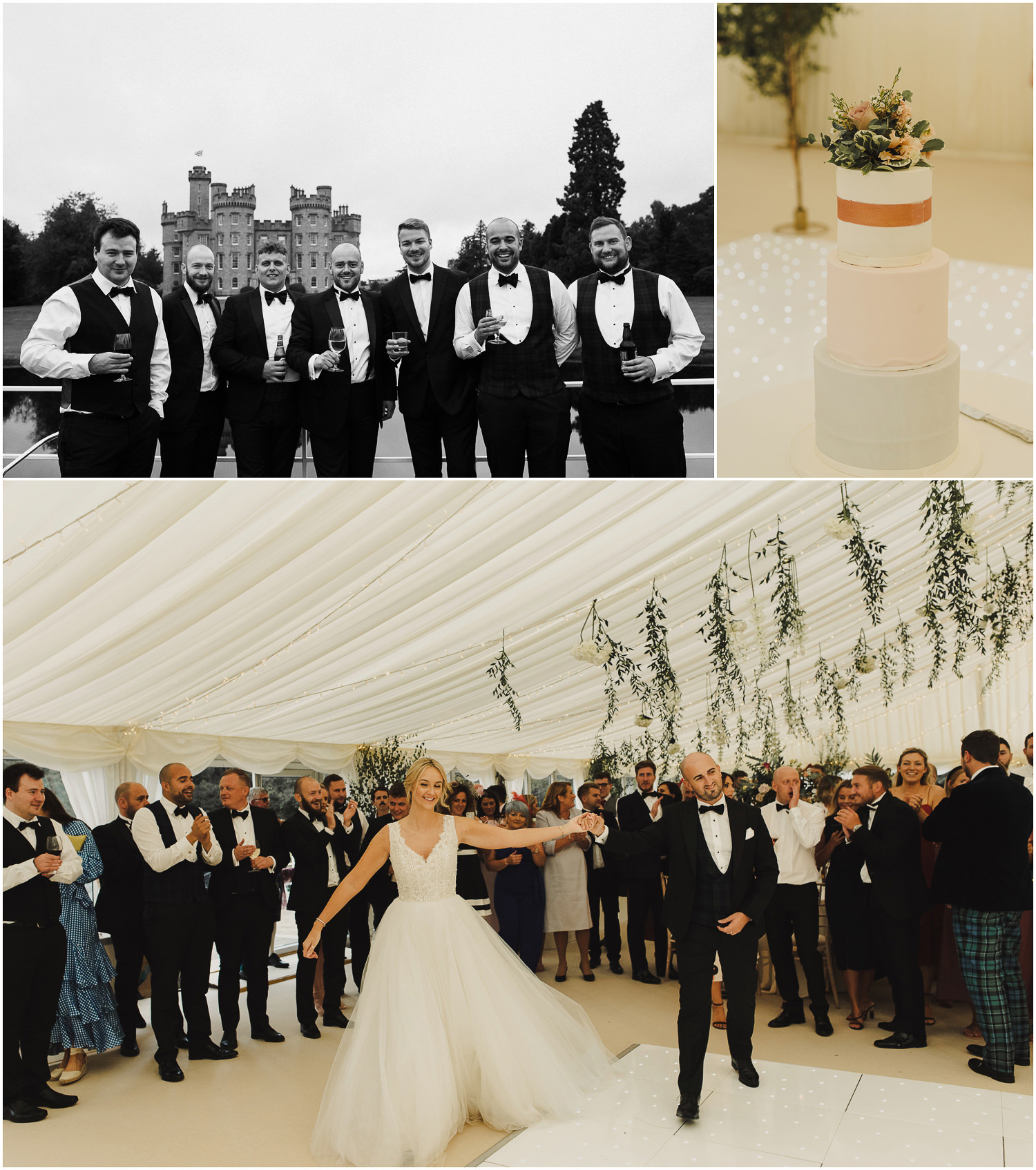 bride and groom first dance