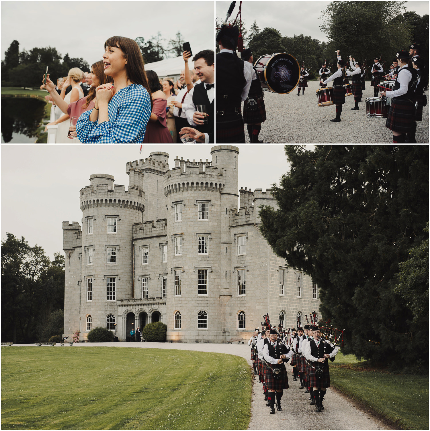 evening entertaining at a wedding