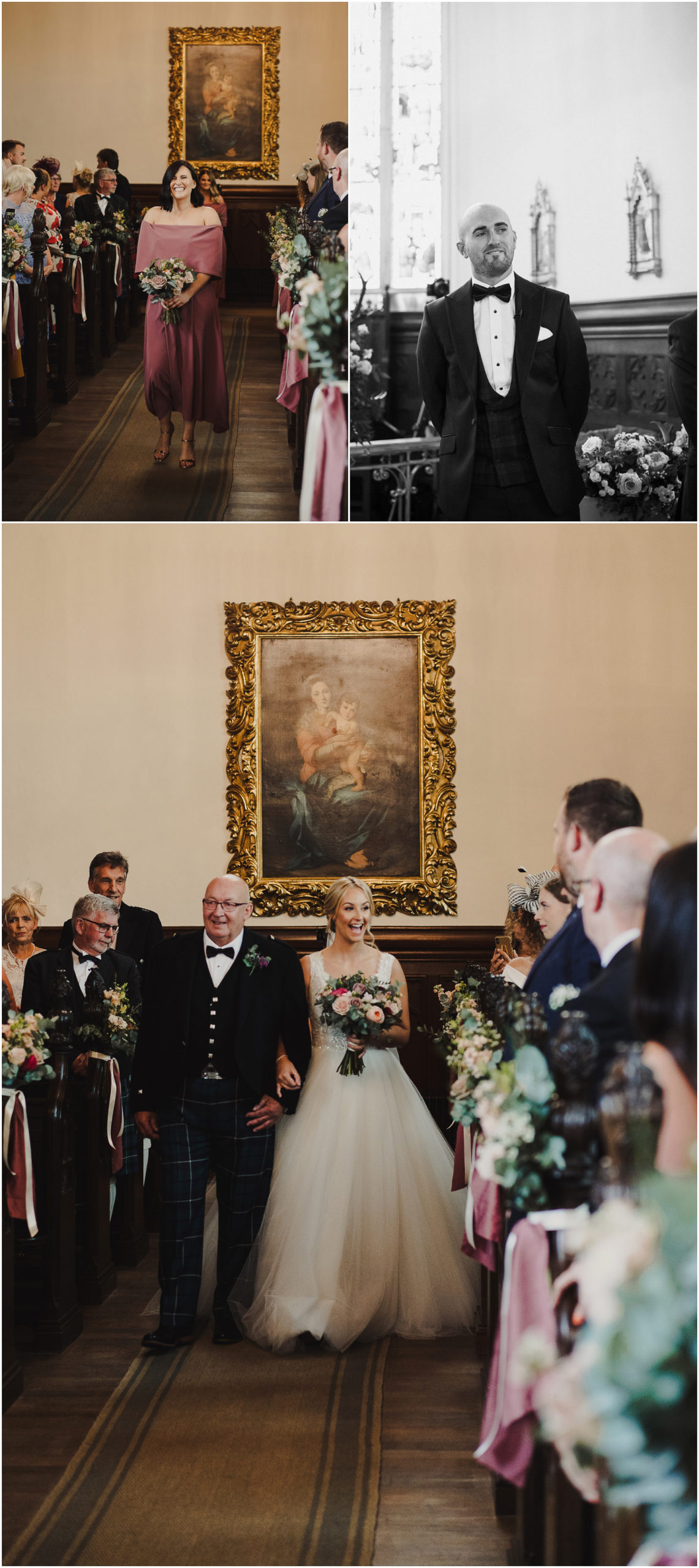 bride arrives