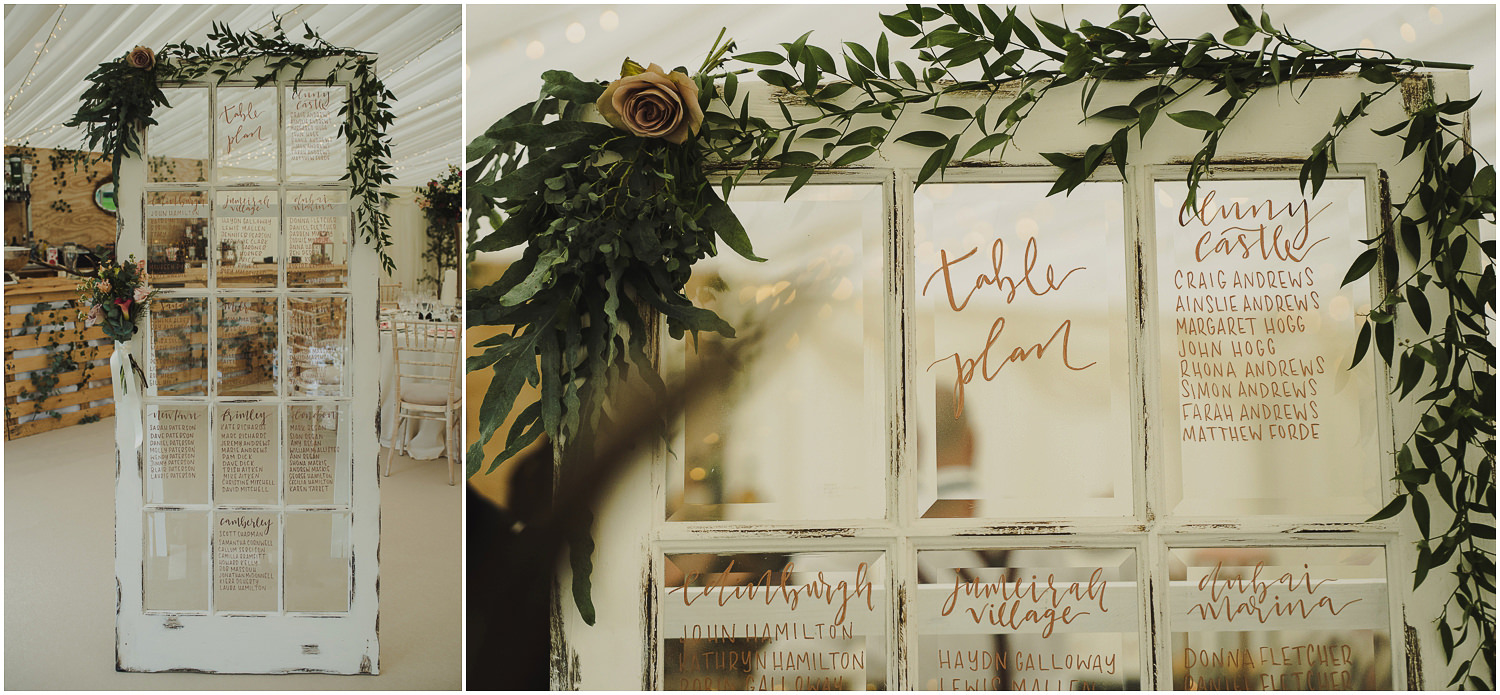 table plan window door