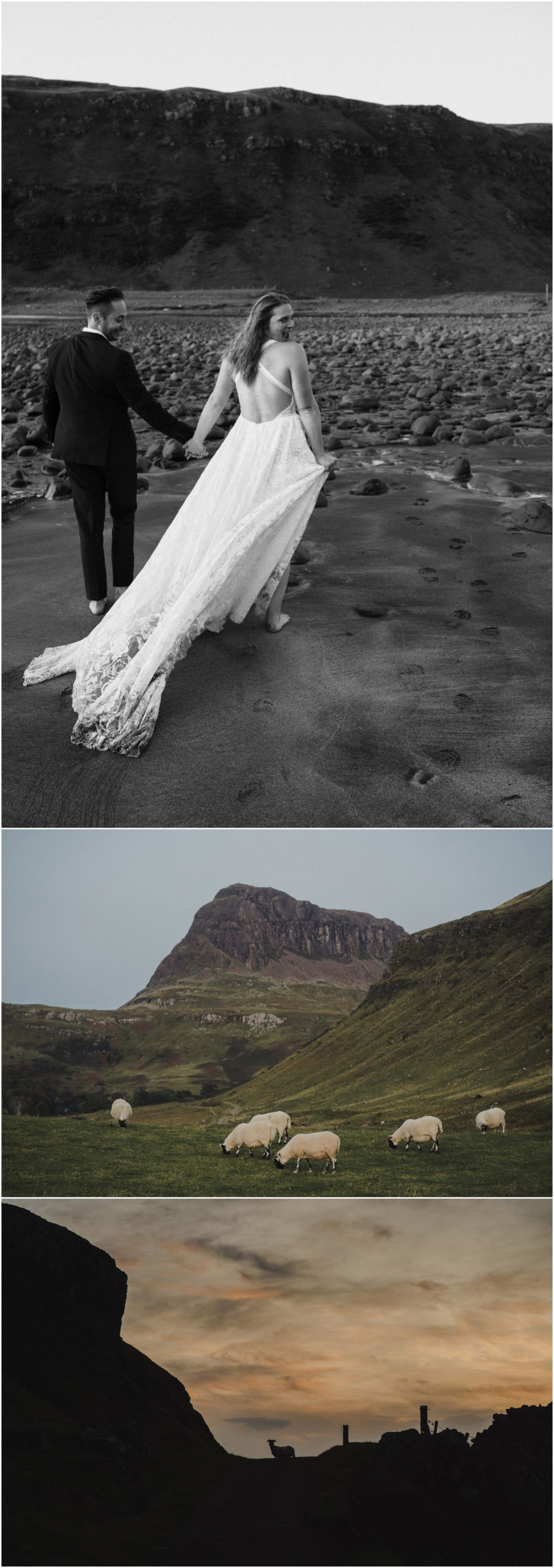 black beach in skye photos