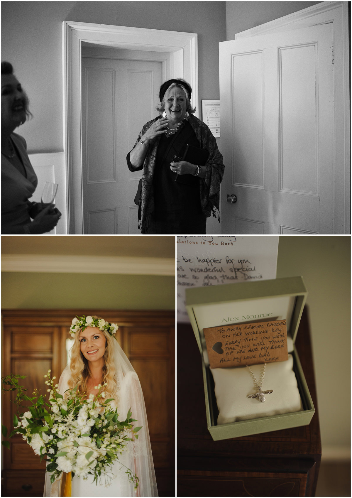 mother of the bride first look