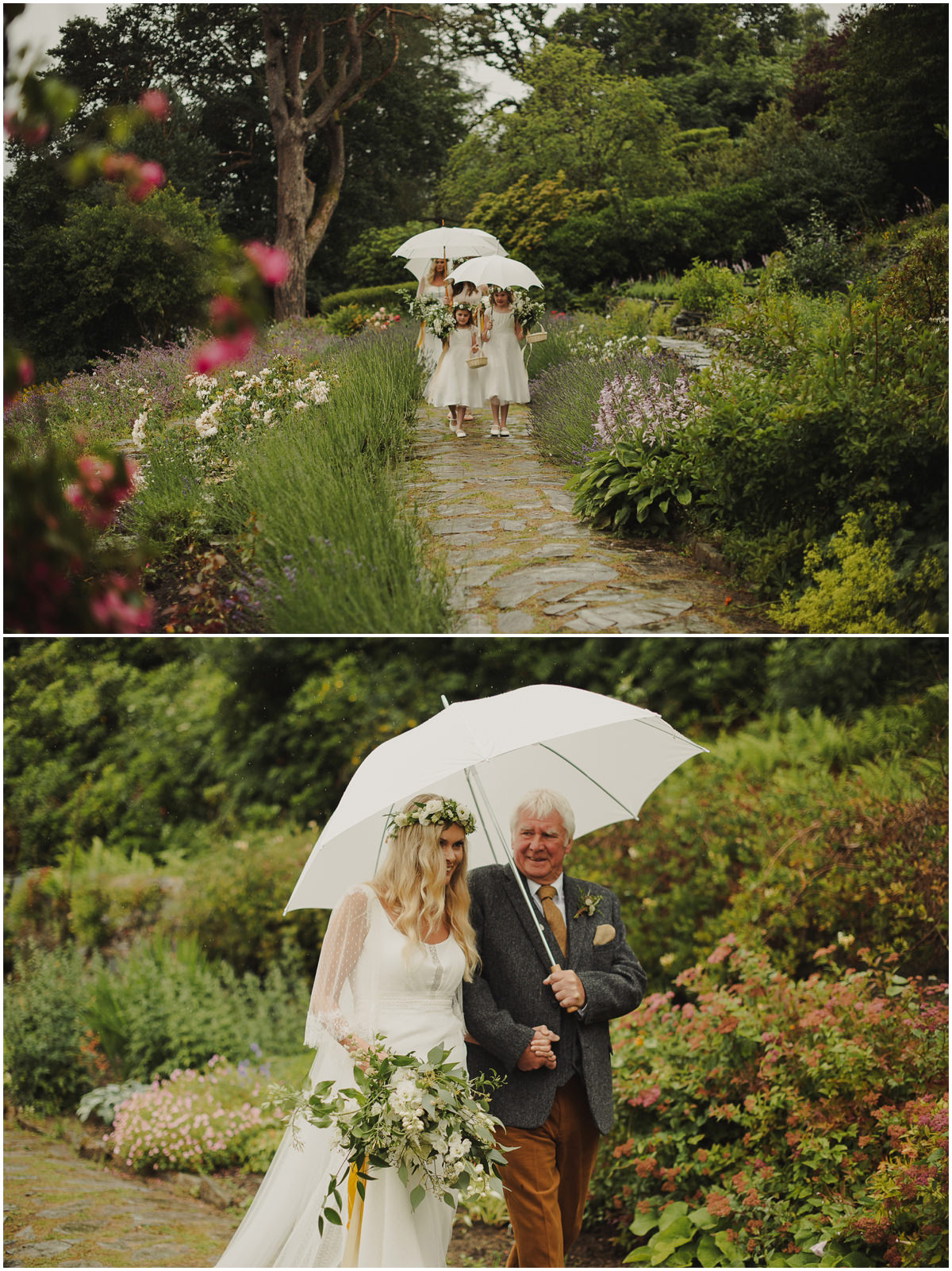 father of the bride walking down the aisle