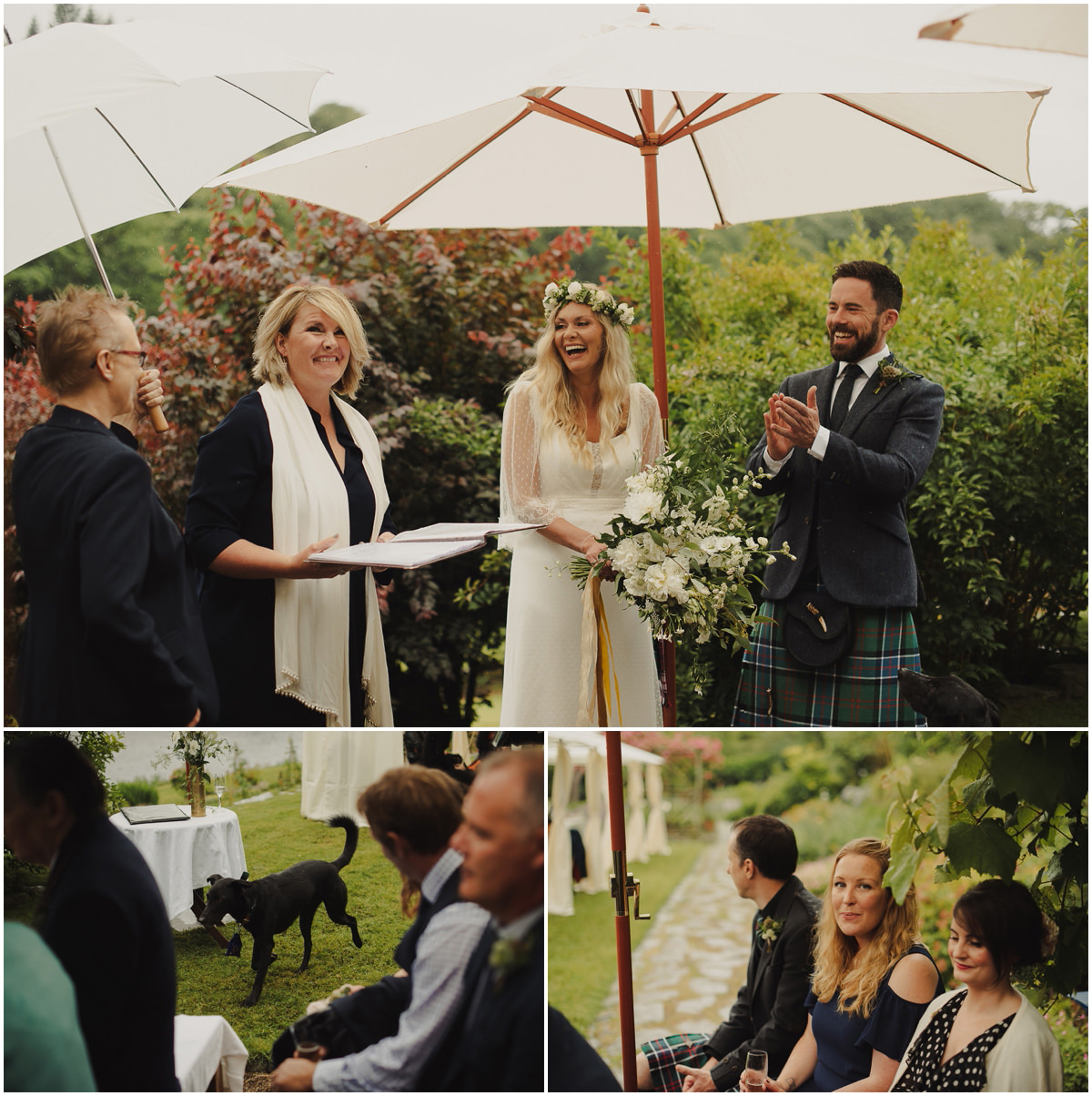 bride and groom exchanging the vows