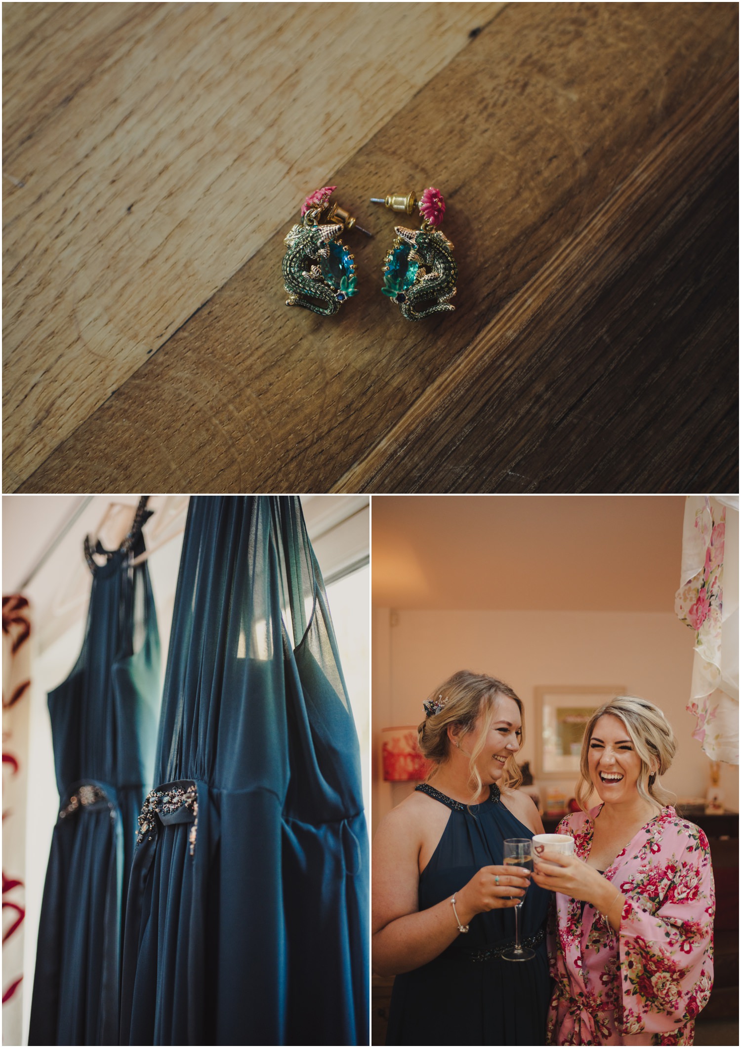 animal wedding earrings
