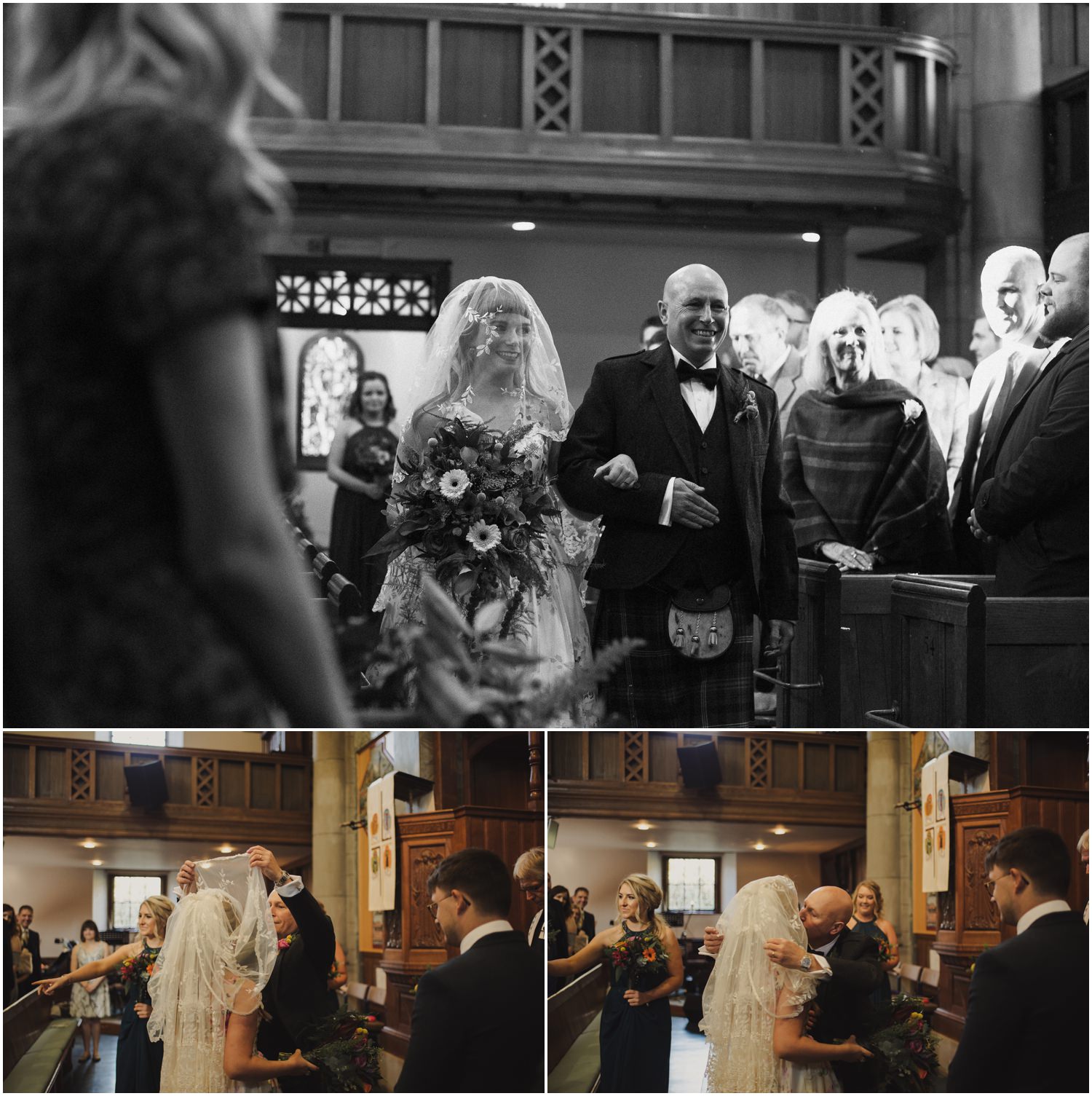 bride walking down the aisle