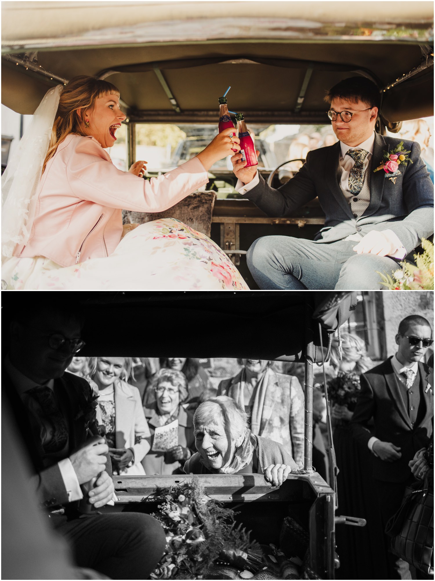 jeep range rover wedding car
