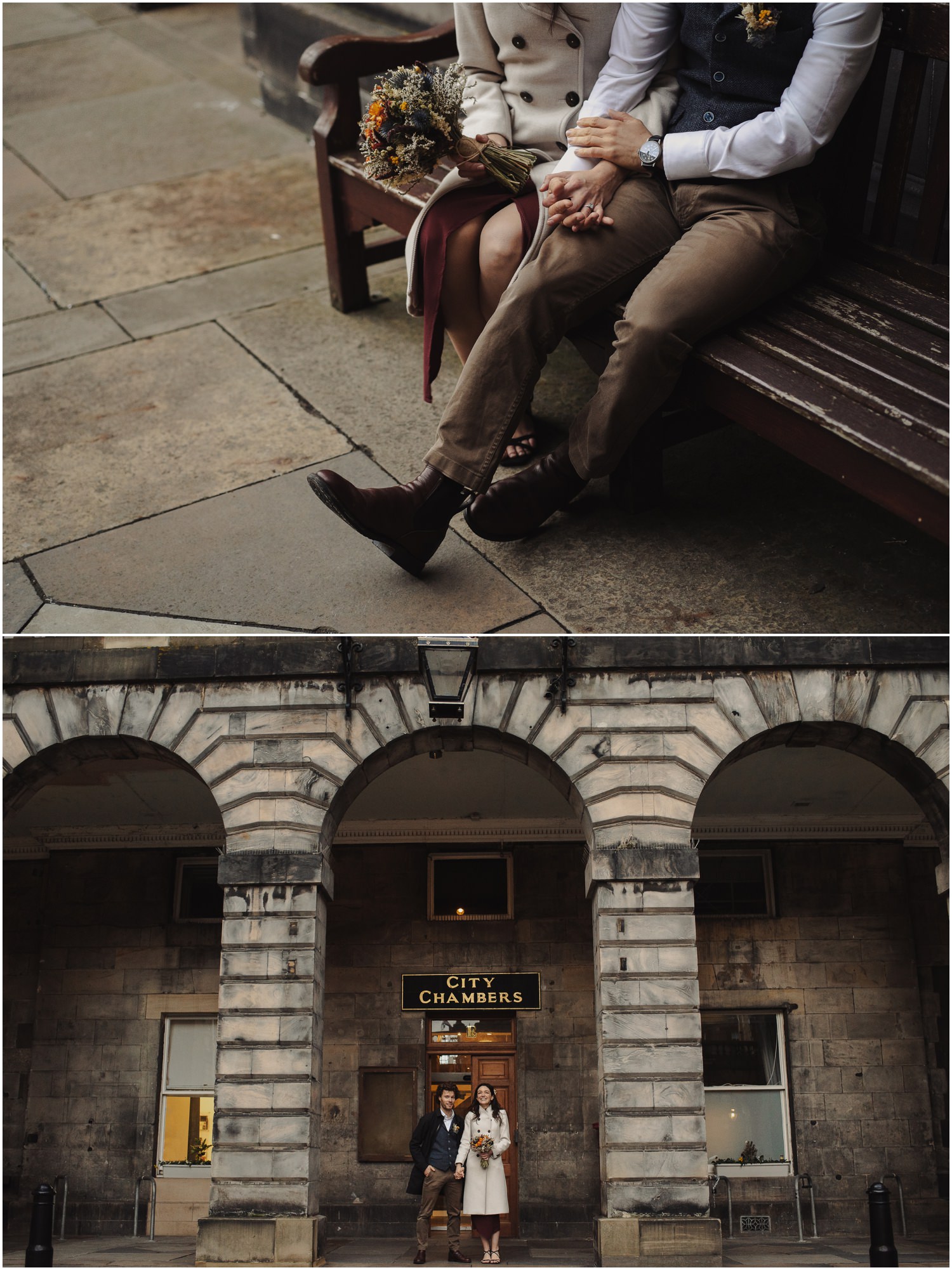 edinburgh elopement couple
