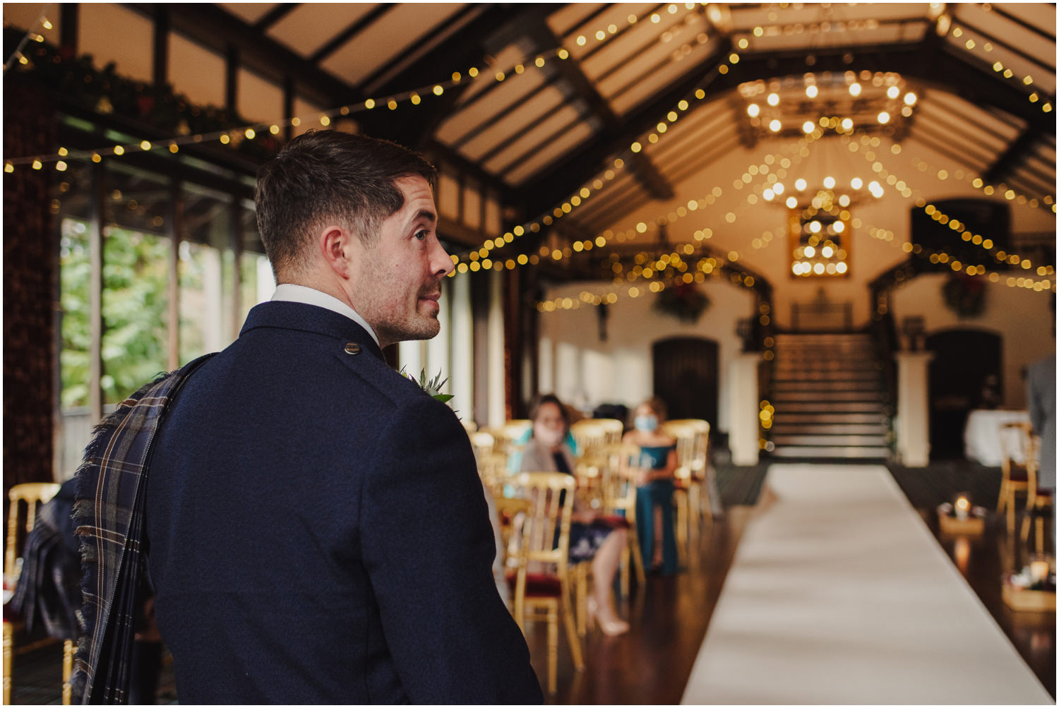 groom waiting for the bride