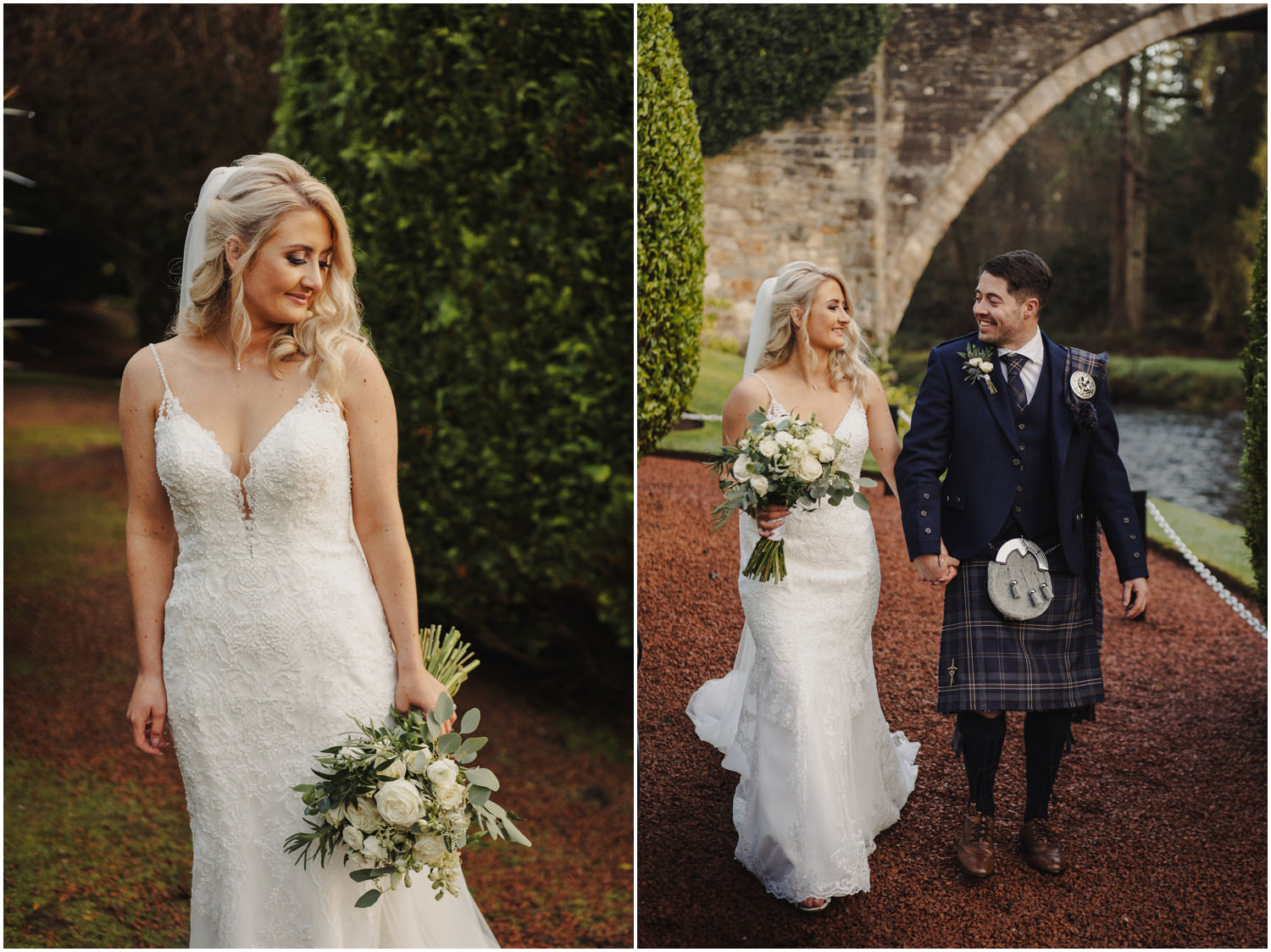 bride's portrait in december