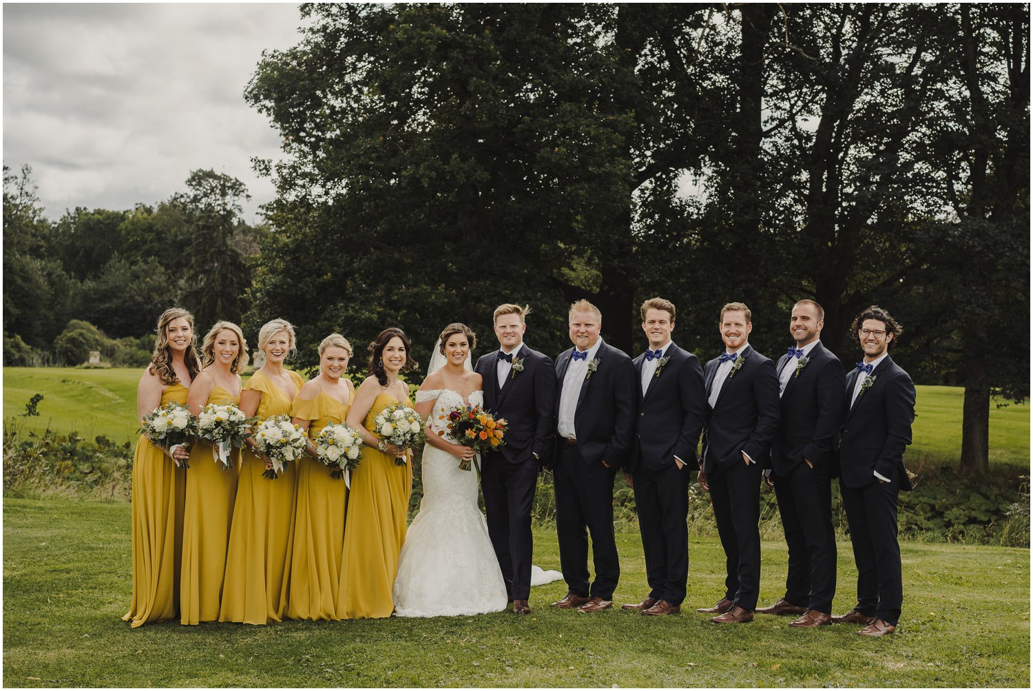 bridal party group photo