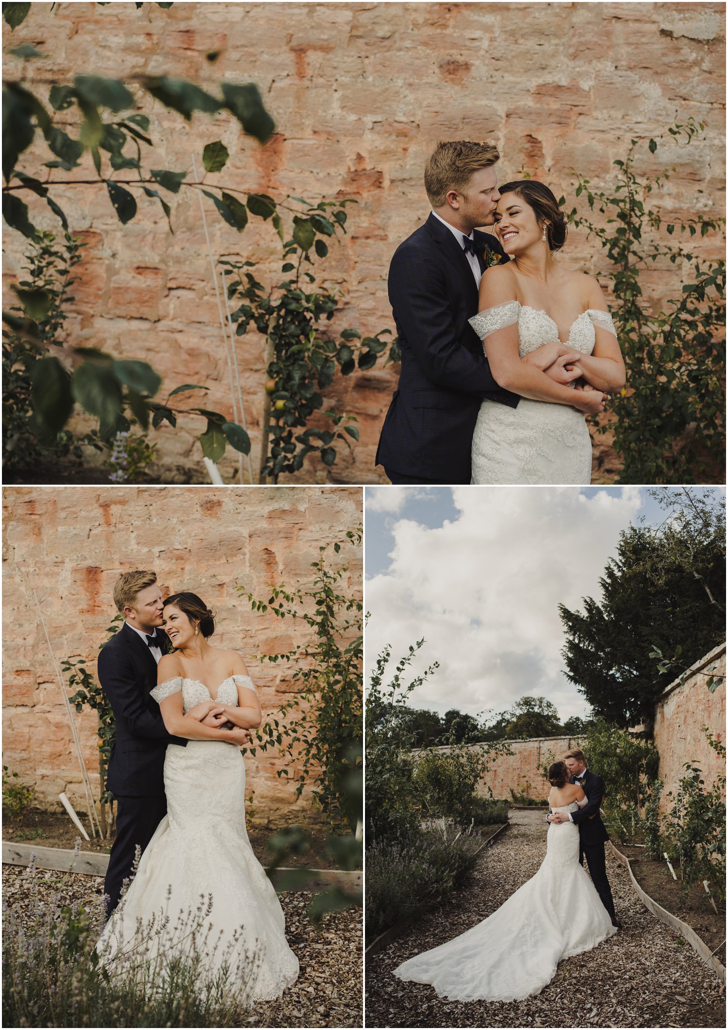 walled garden wedding photos