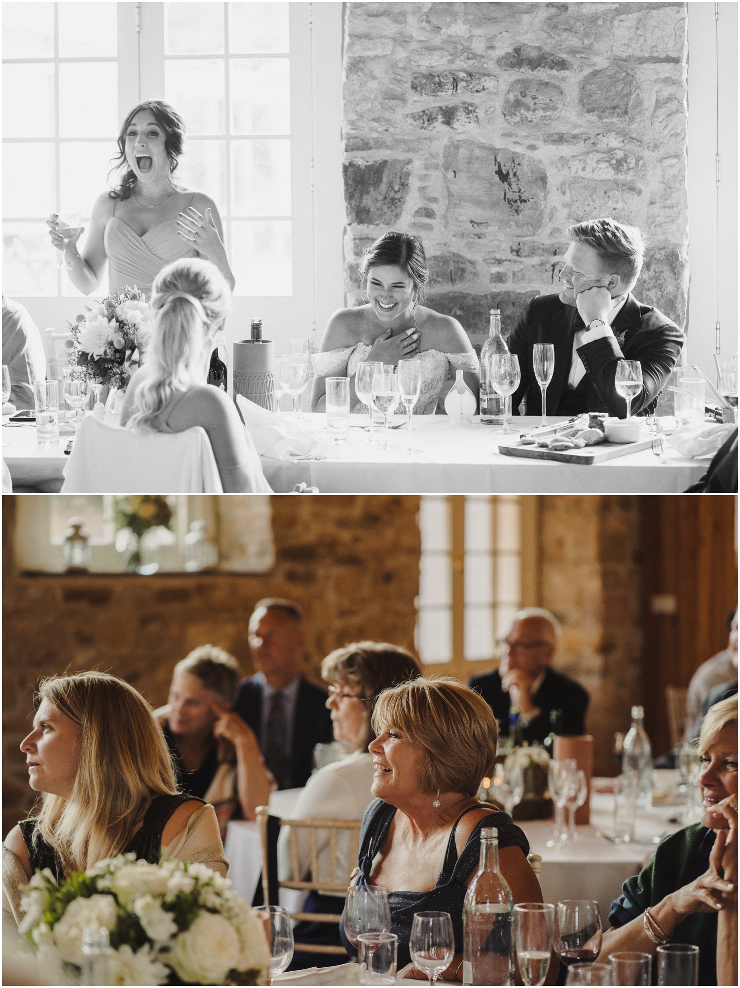 maid of honour giving the speech