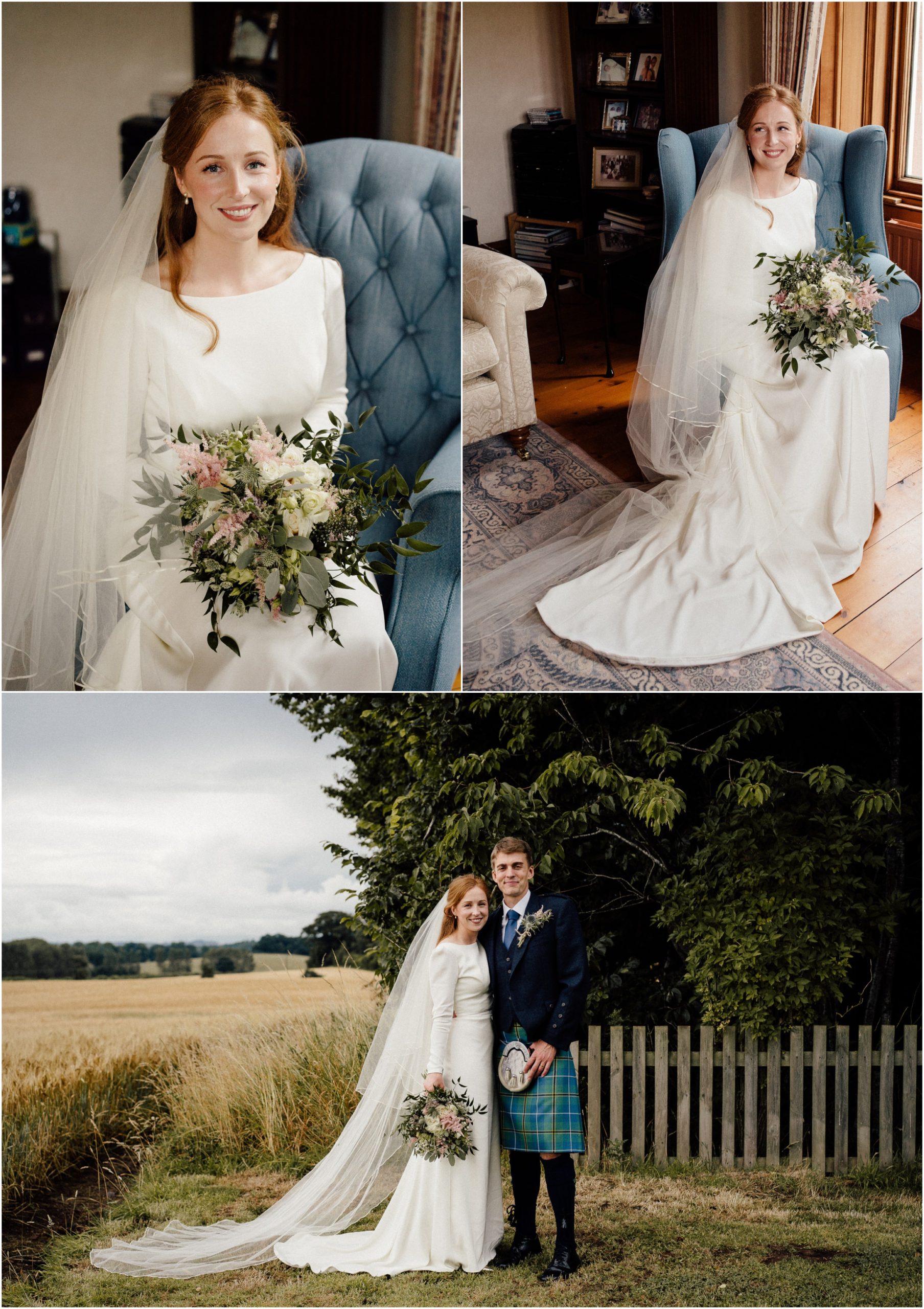 bridal style Sassi Holford dress