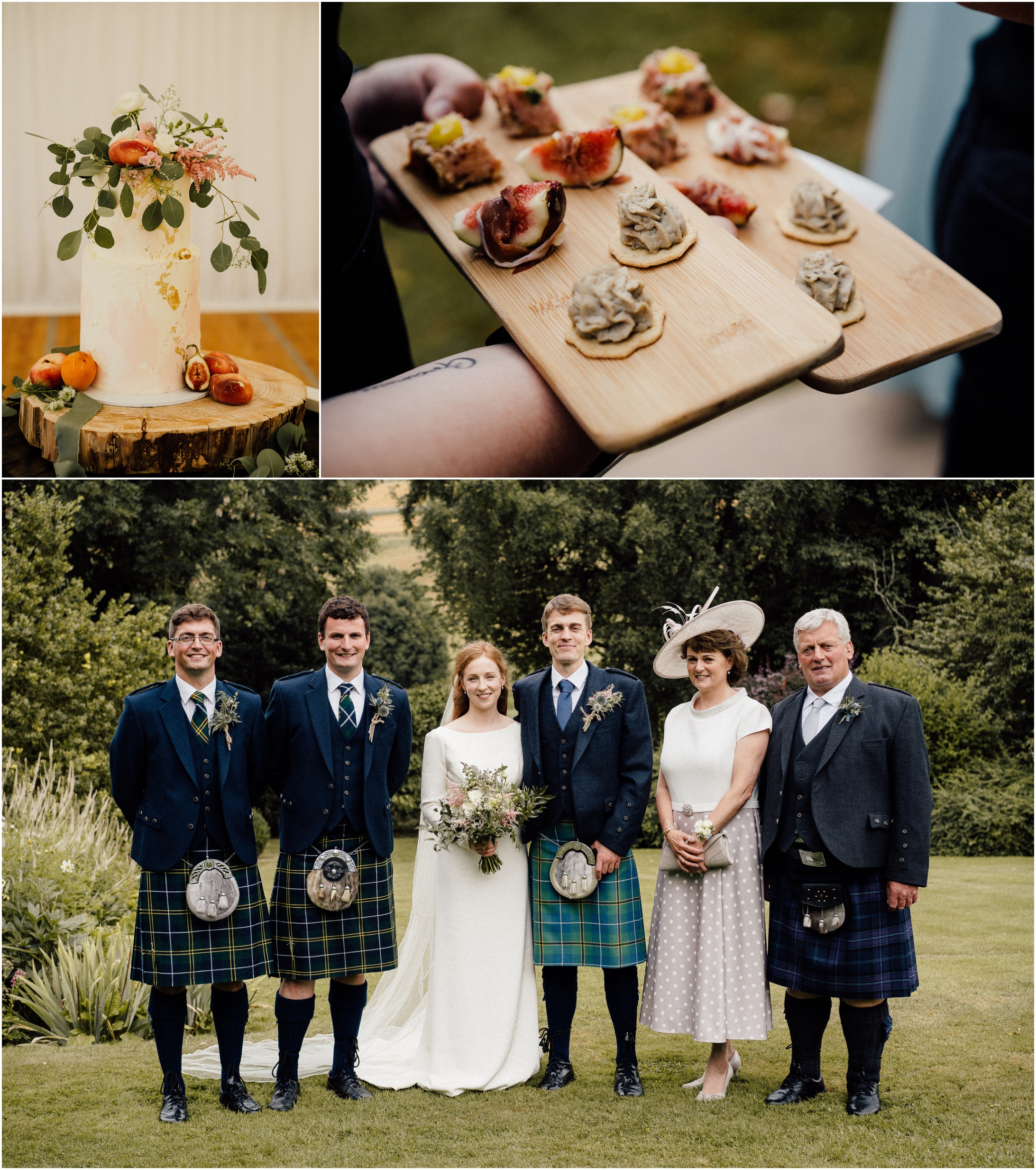 canapes and fizz marquee wedding