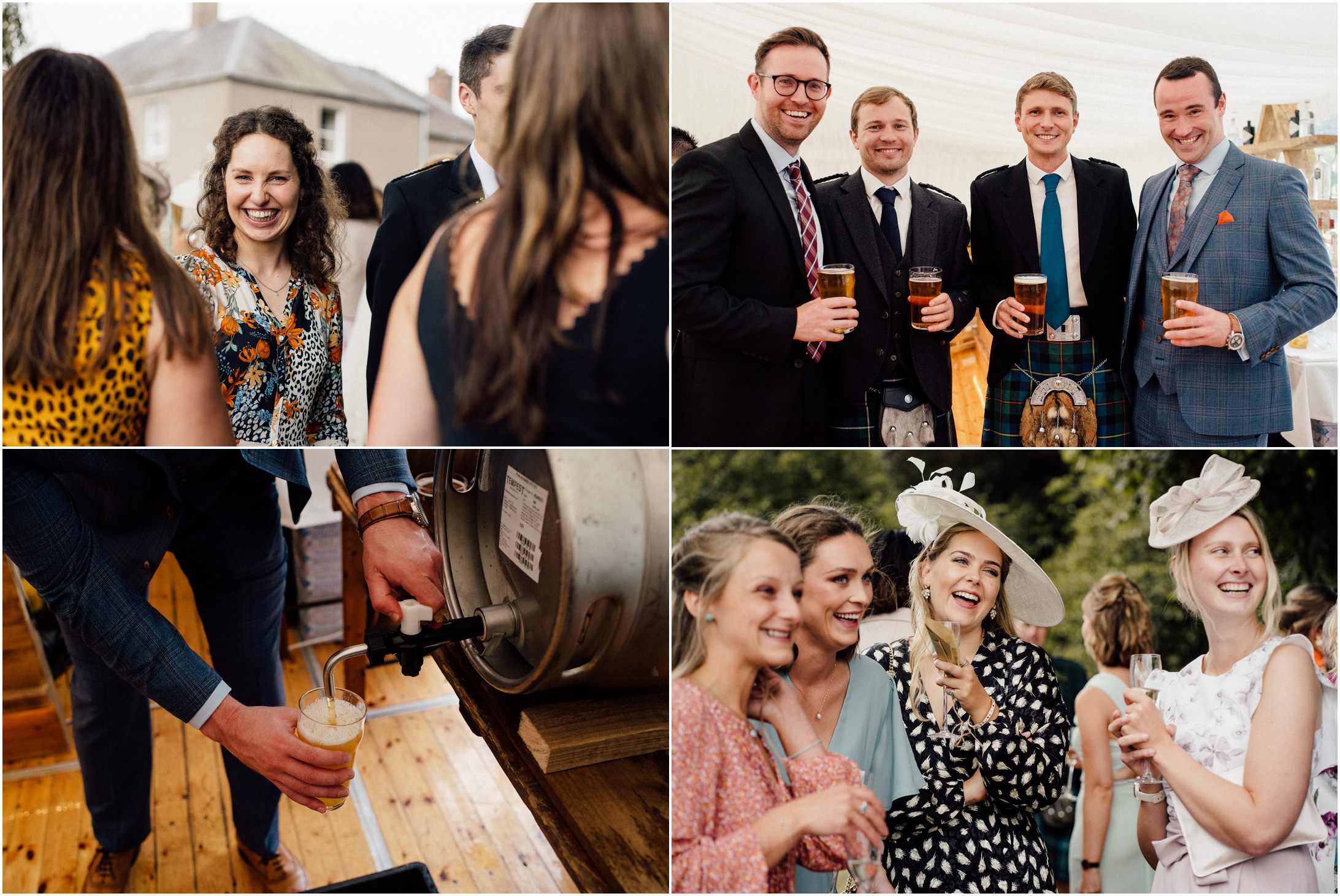 beer tap at a wedding