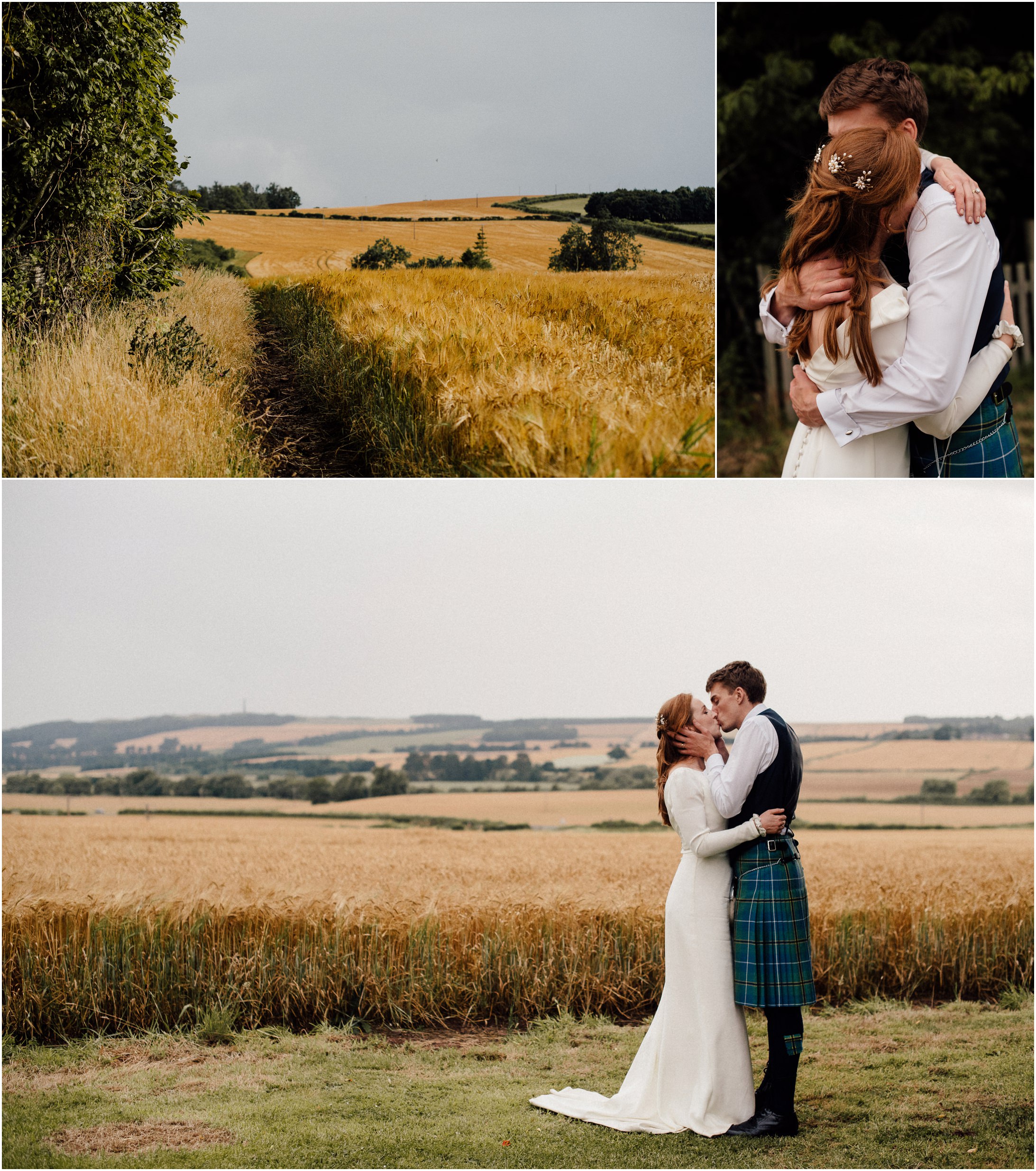 bride and groom golden hour photos