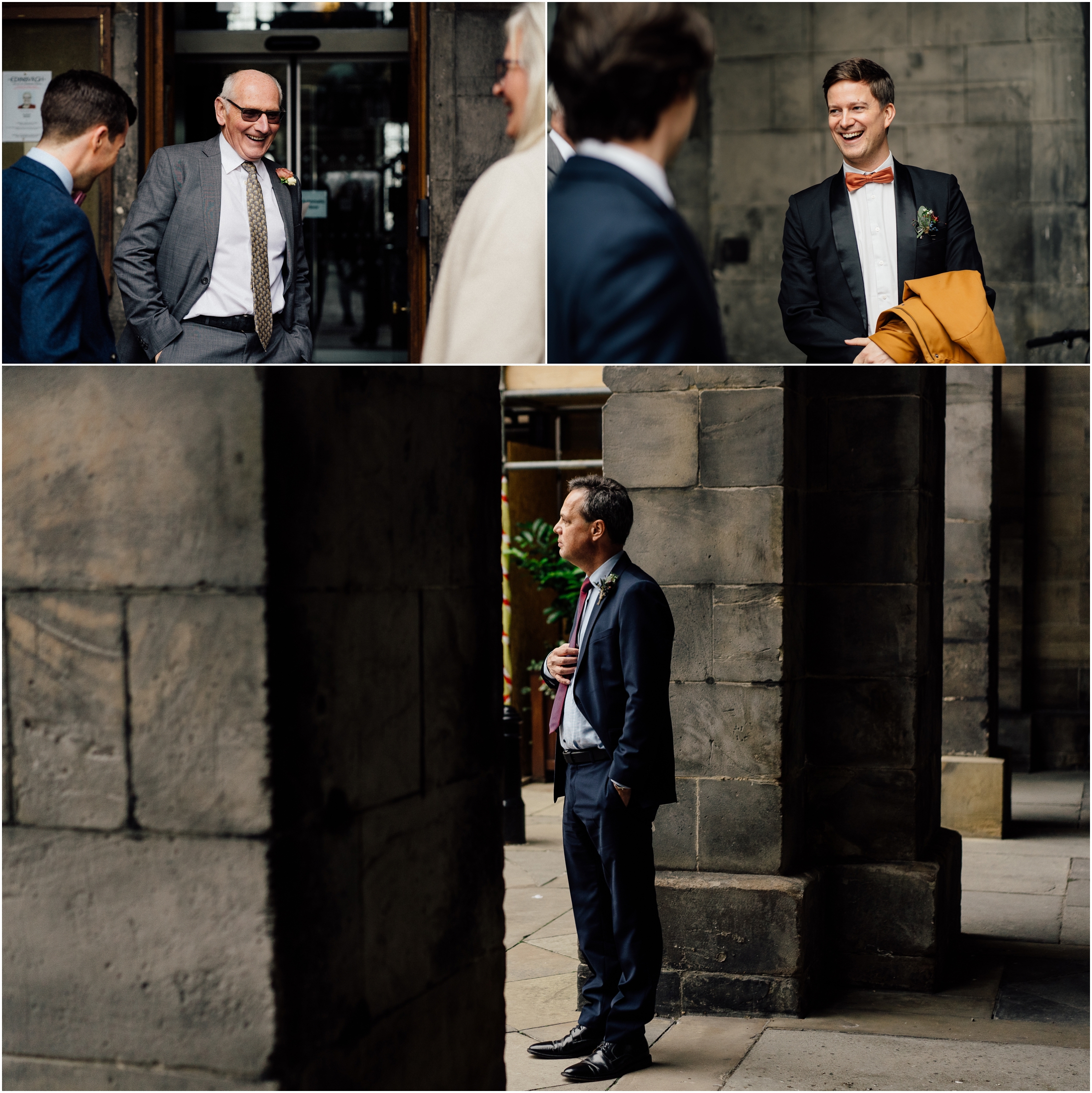 father waiting for the bride