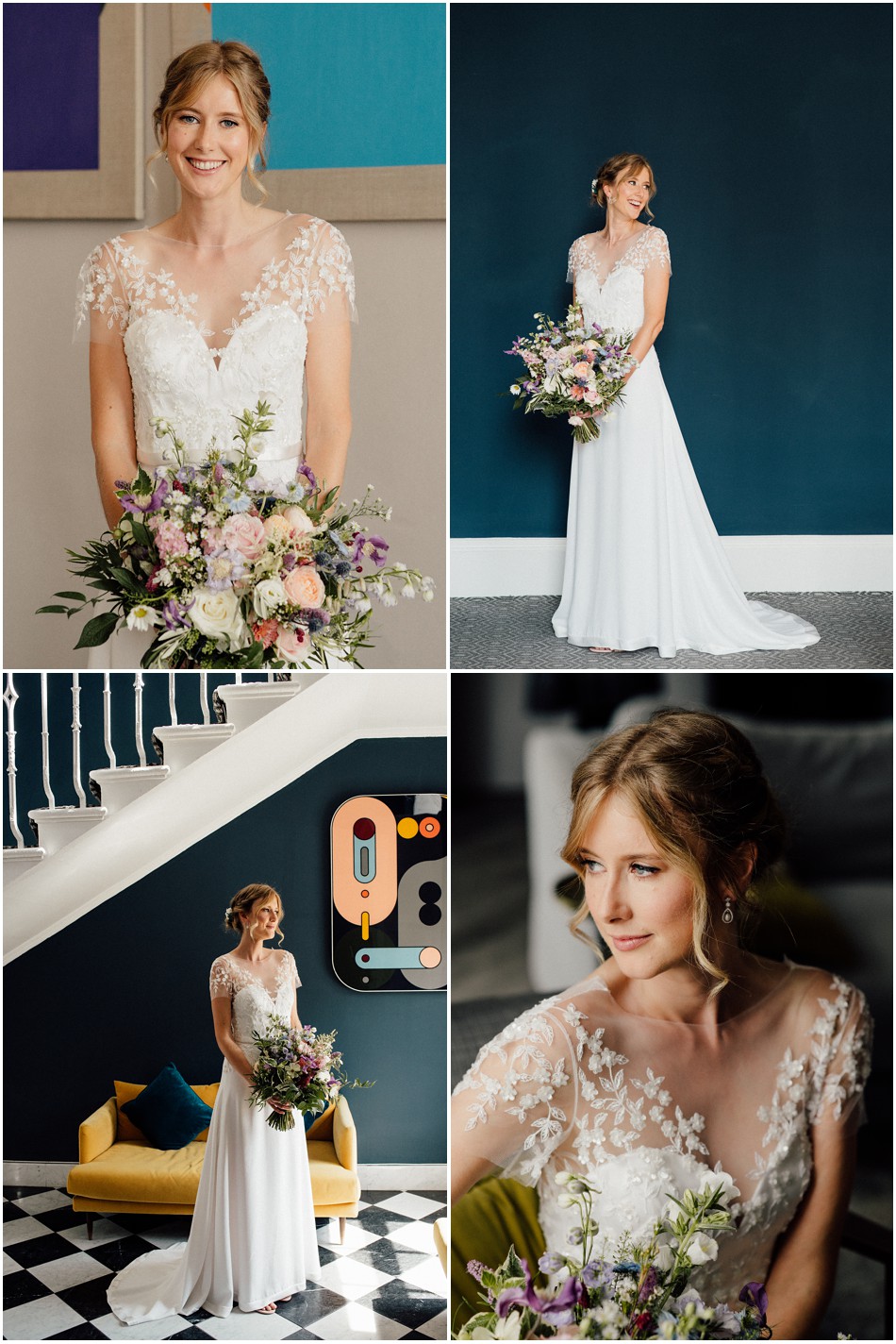 bridal portraits in edinburgh locations