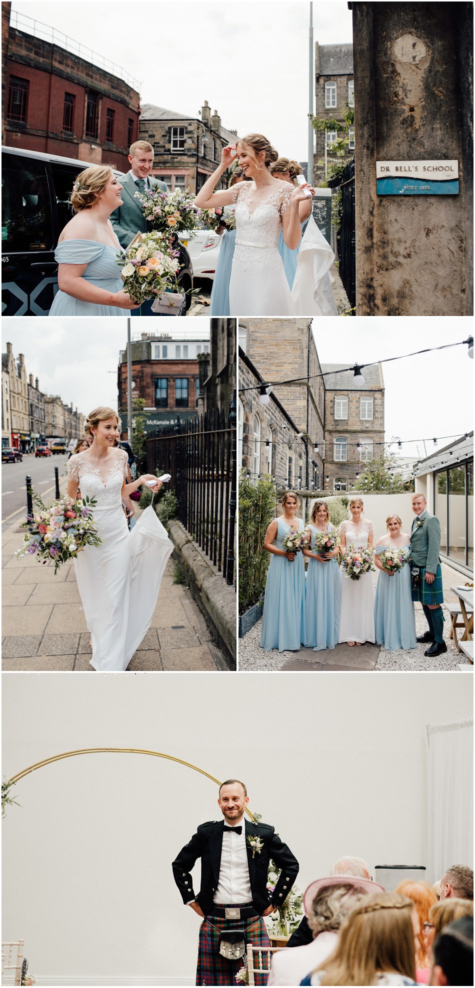 blue bridesmaids wedding dresses