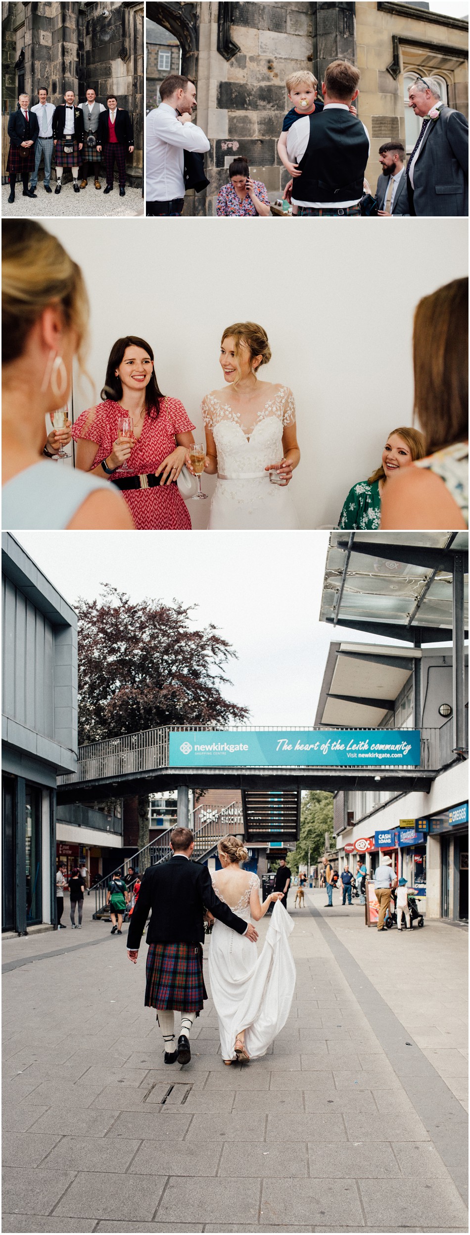 wedding photoshoot in Leith ideas