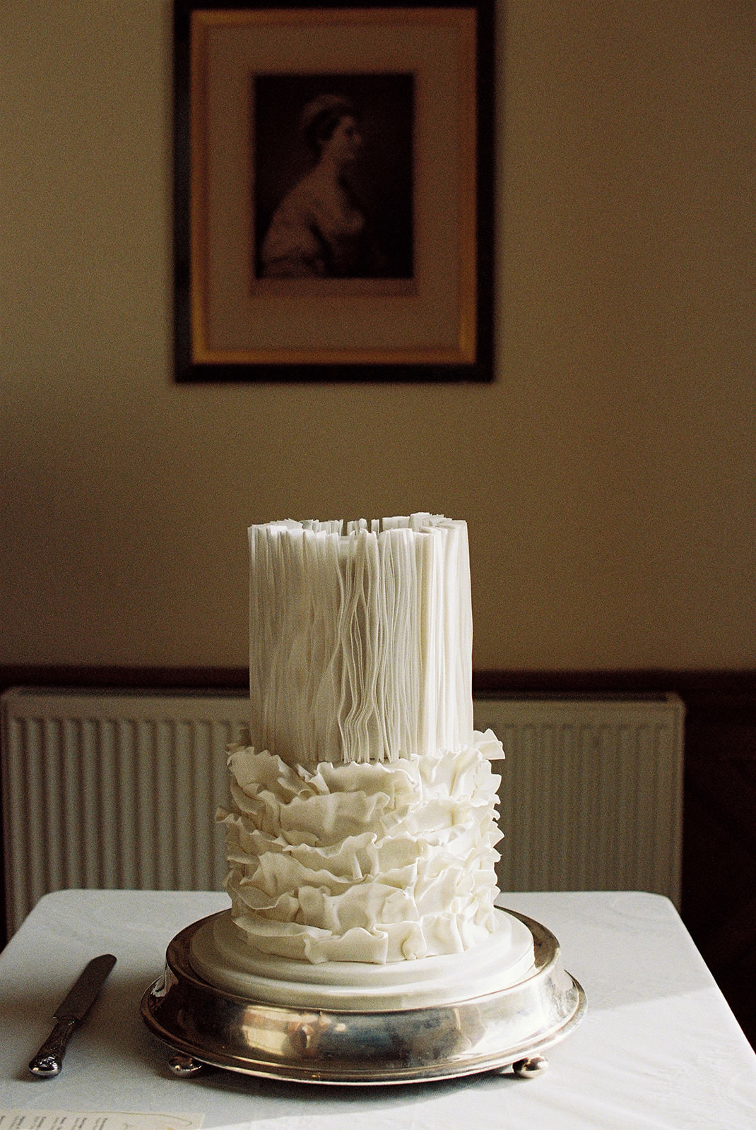 Wedding cake captured on 35mm film.