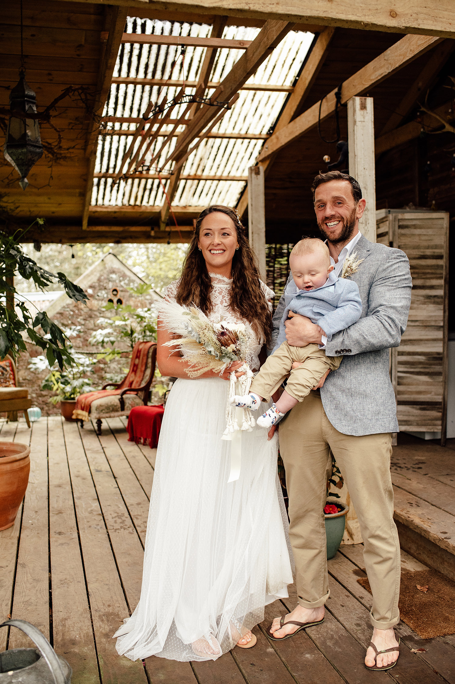 April and Ben after getting married in Scotland.