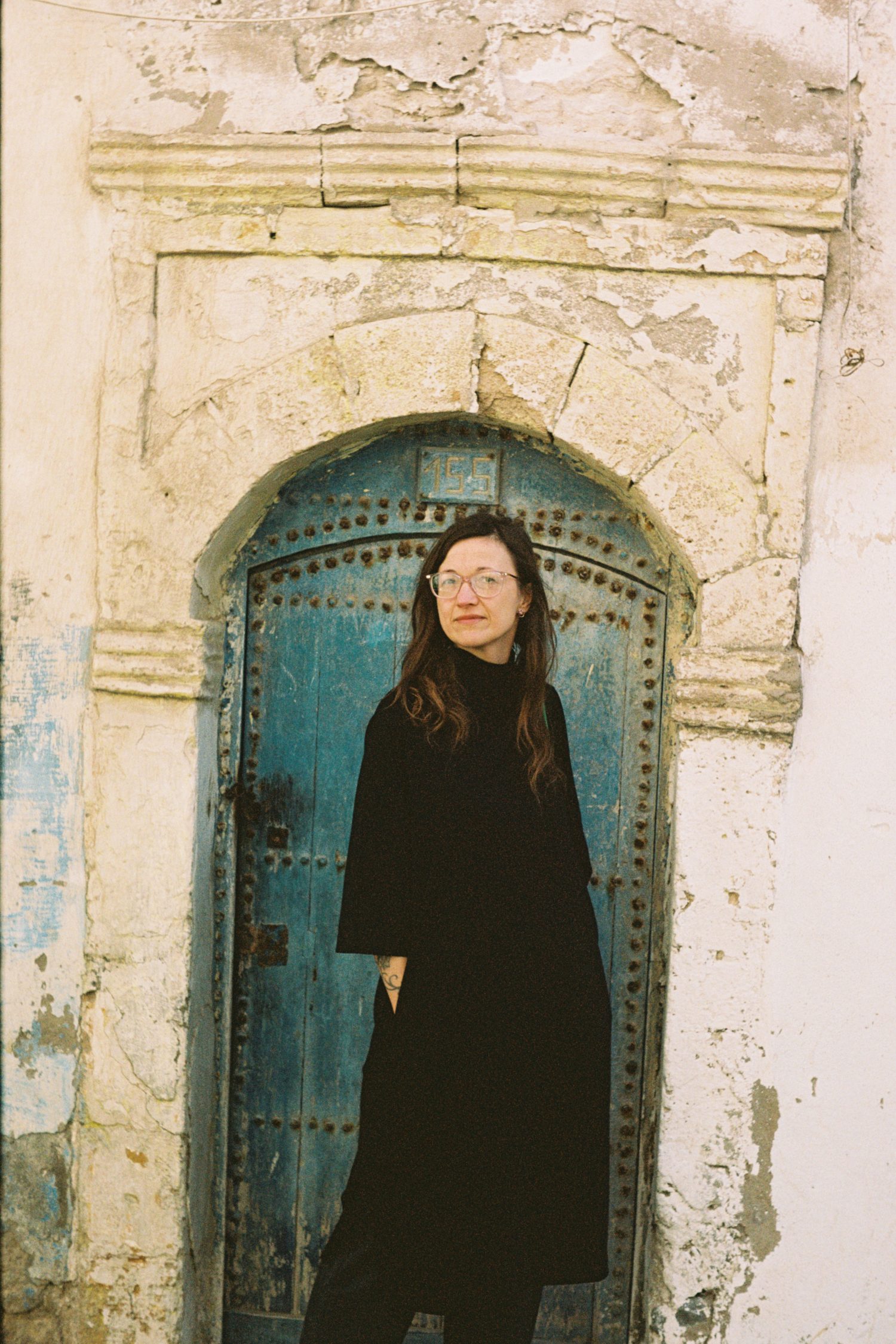 Edinburgh wedding photographer posing for a photo in Morocco.