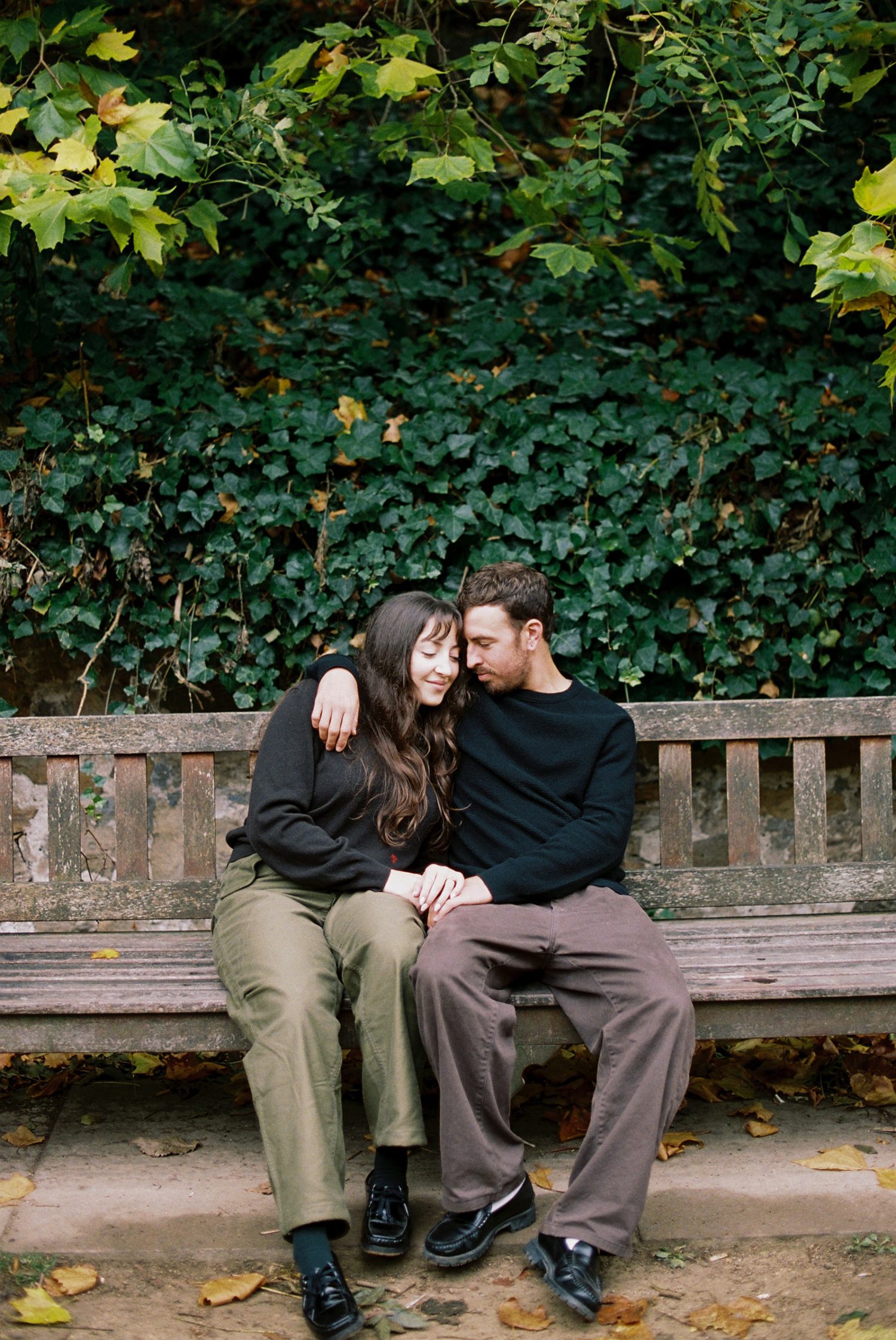 New York couple visiting Scotland for their honeymoon captured on 35mm film.