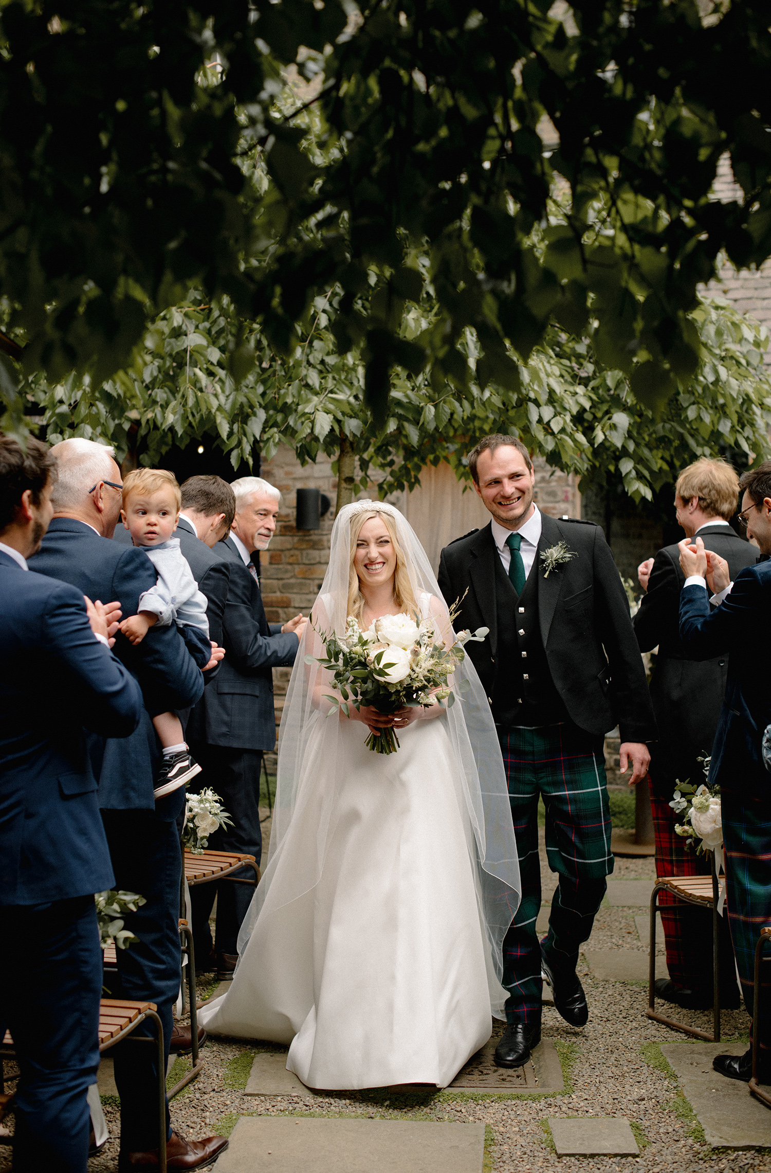 Small wedding venue in Edinburgh hosting a wedding. 