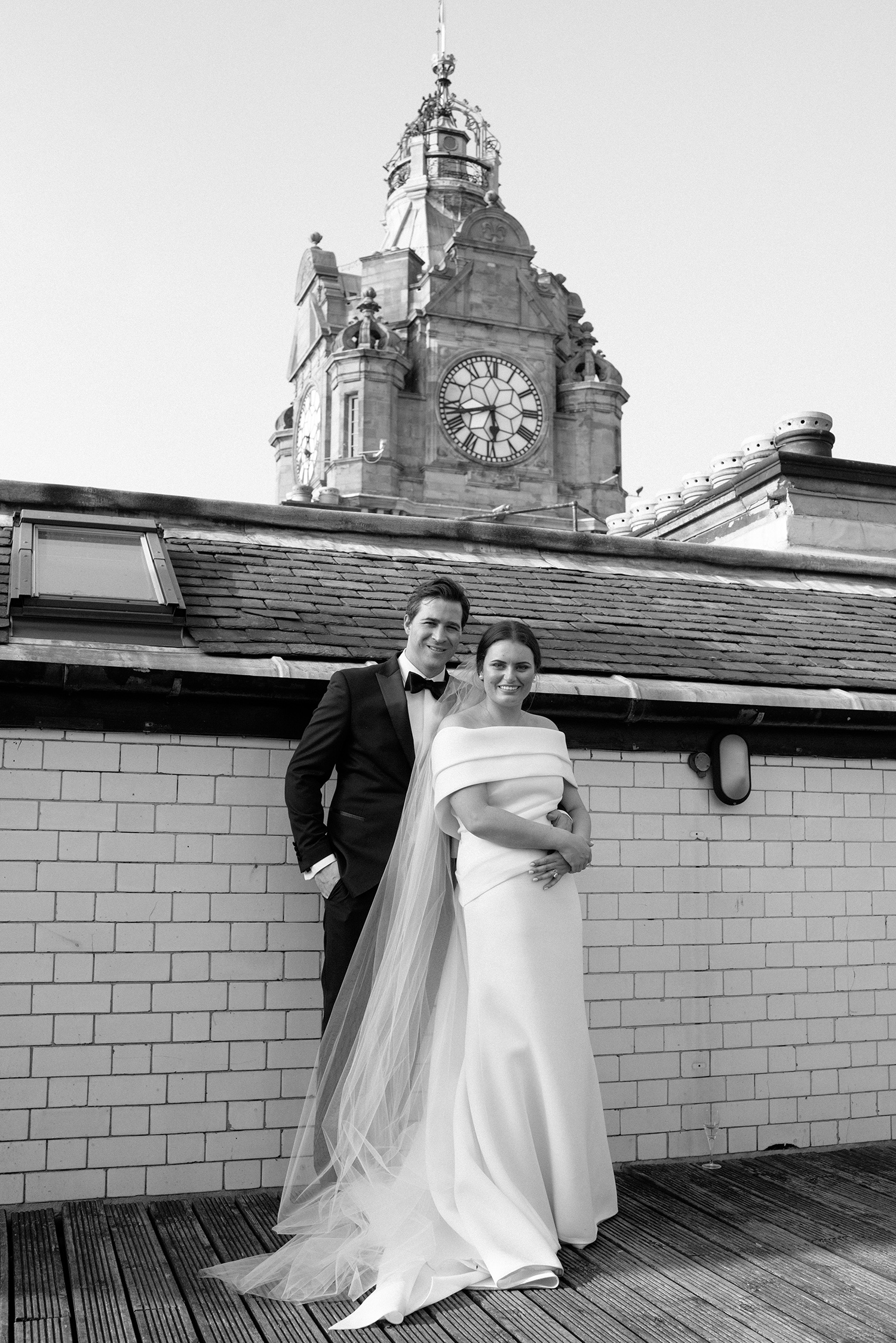 The Balmoral hotel wedding with couple from Australia. 