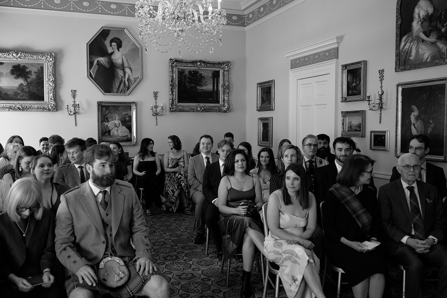 Wedding ceremony at the Georgian House, NTS wedding venue in Edinburgh.