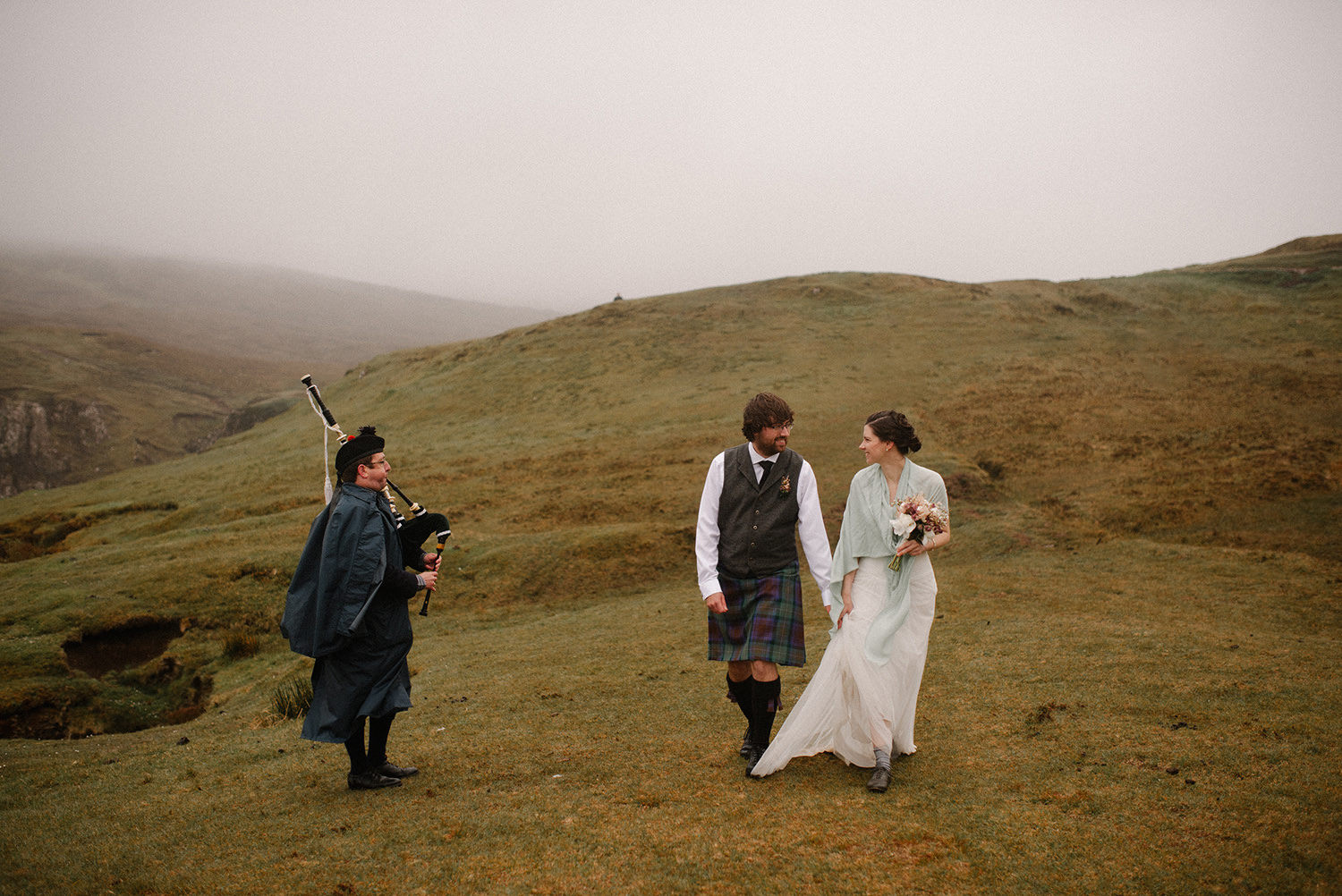Elopement photography in Scotland on 35mm film. 