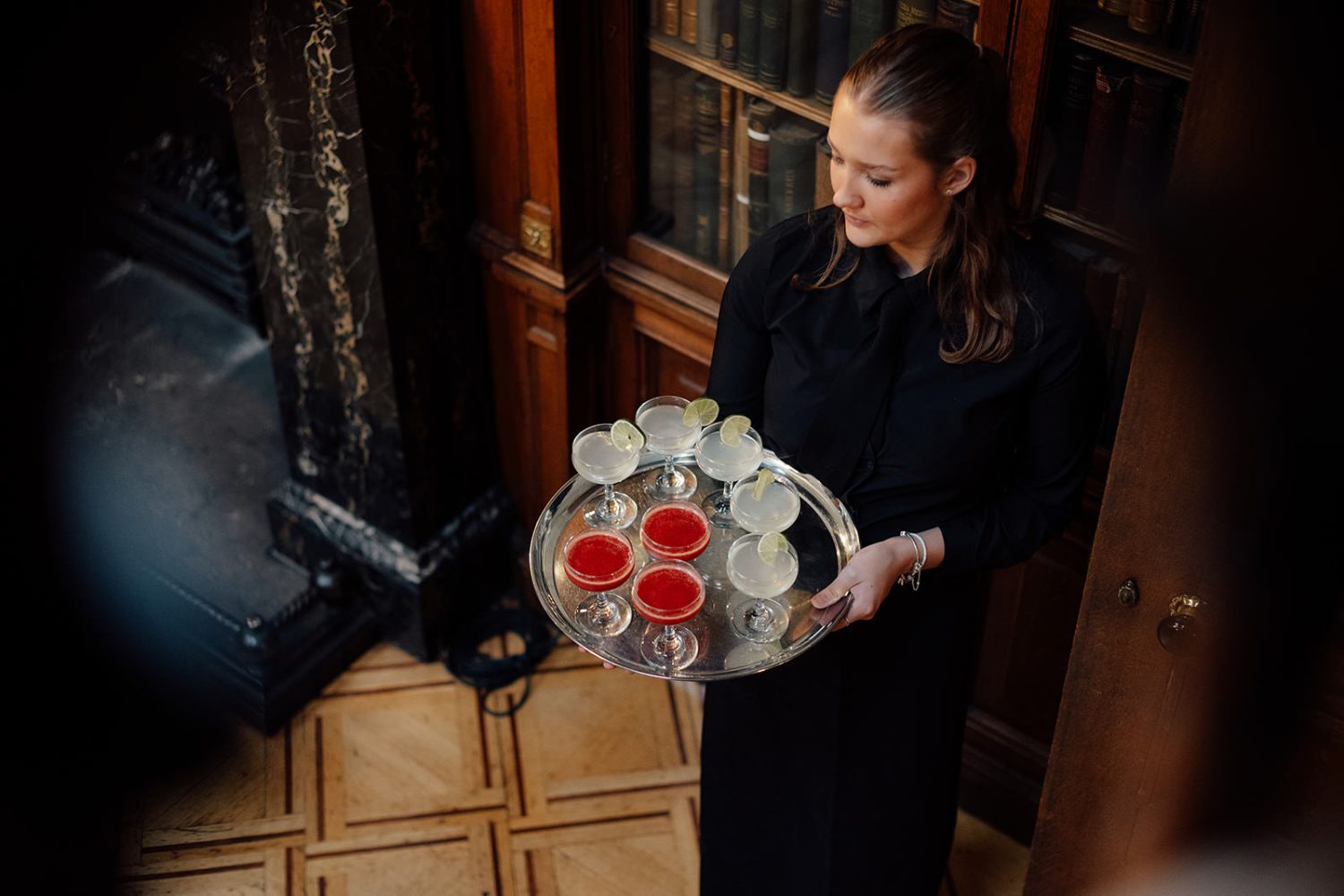 Drinks served at the RCPE wedding venue. 